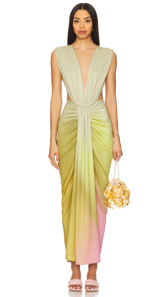 Nia Maxi Dress-Pear