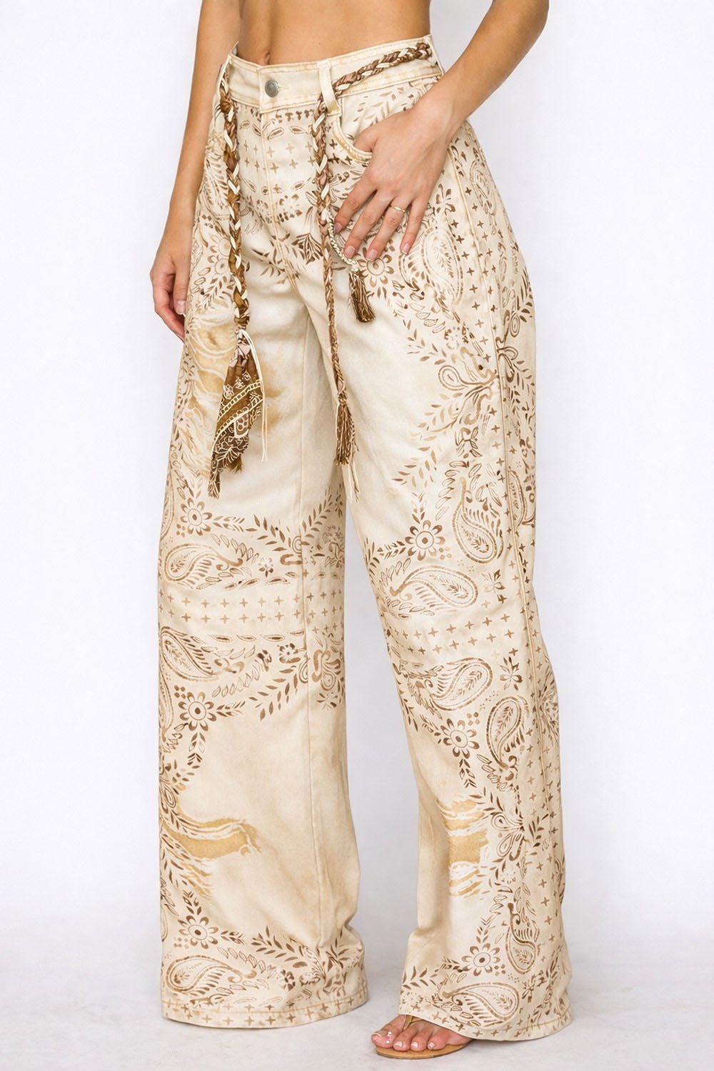 Desert Paisley Denim Pants
