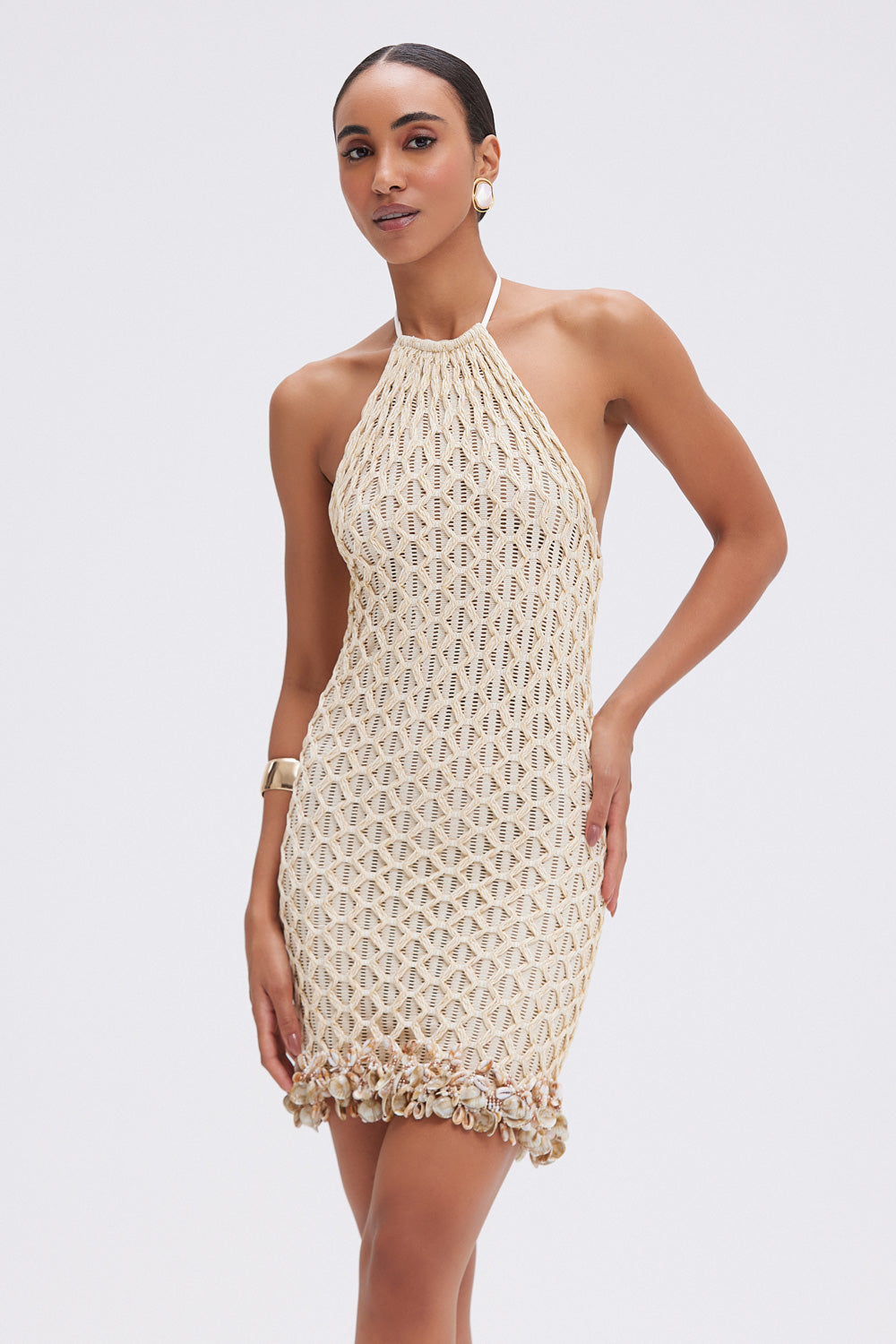 x Camila Coelho Mesh Mini Dress