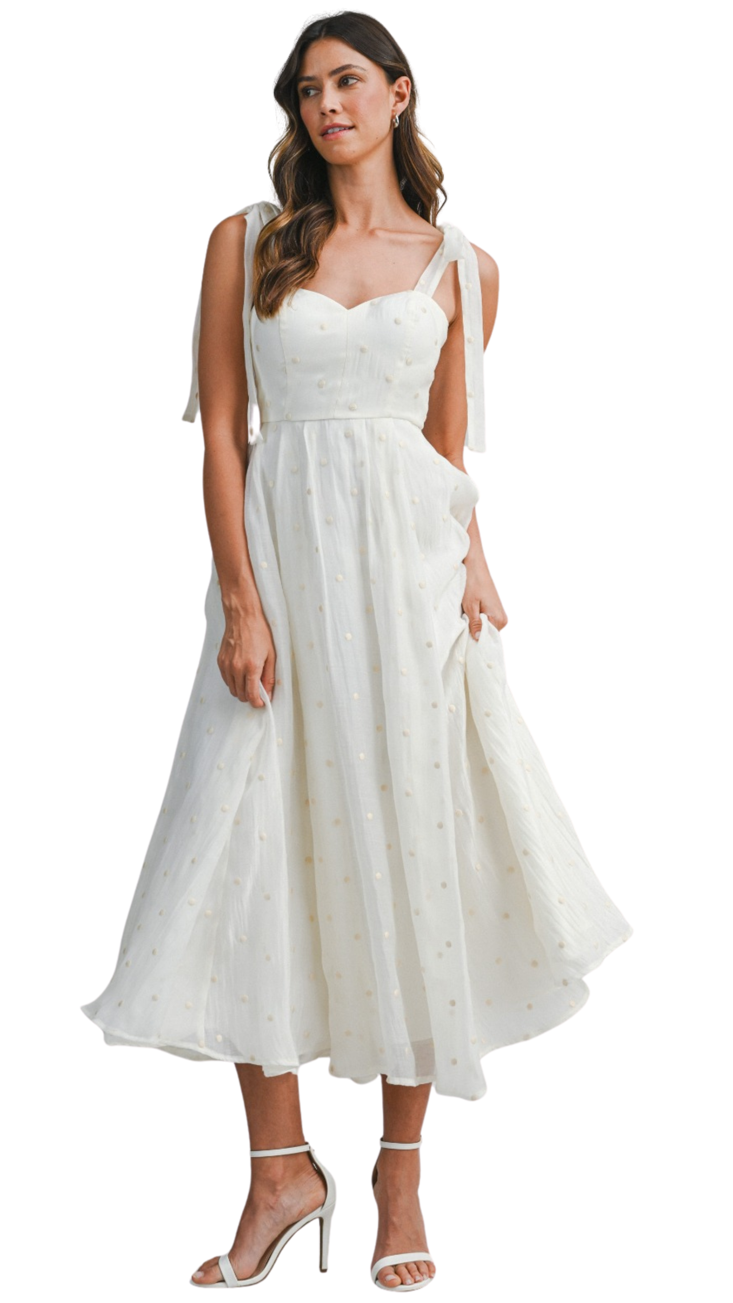 Soft Bloom Midi Dress