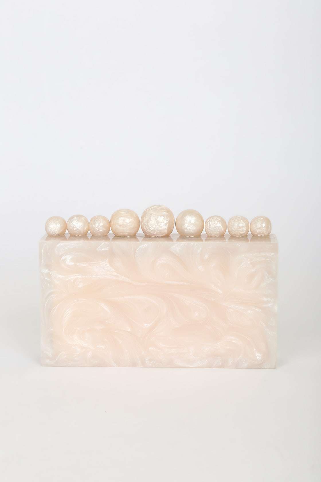 Pearls Clutch-Ivory