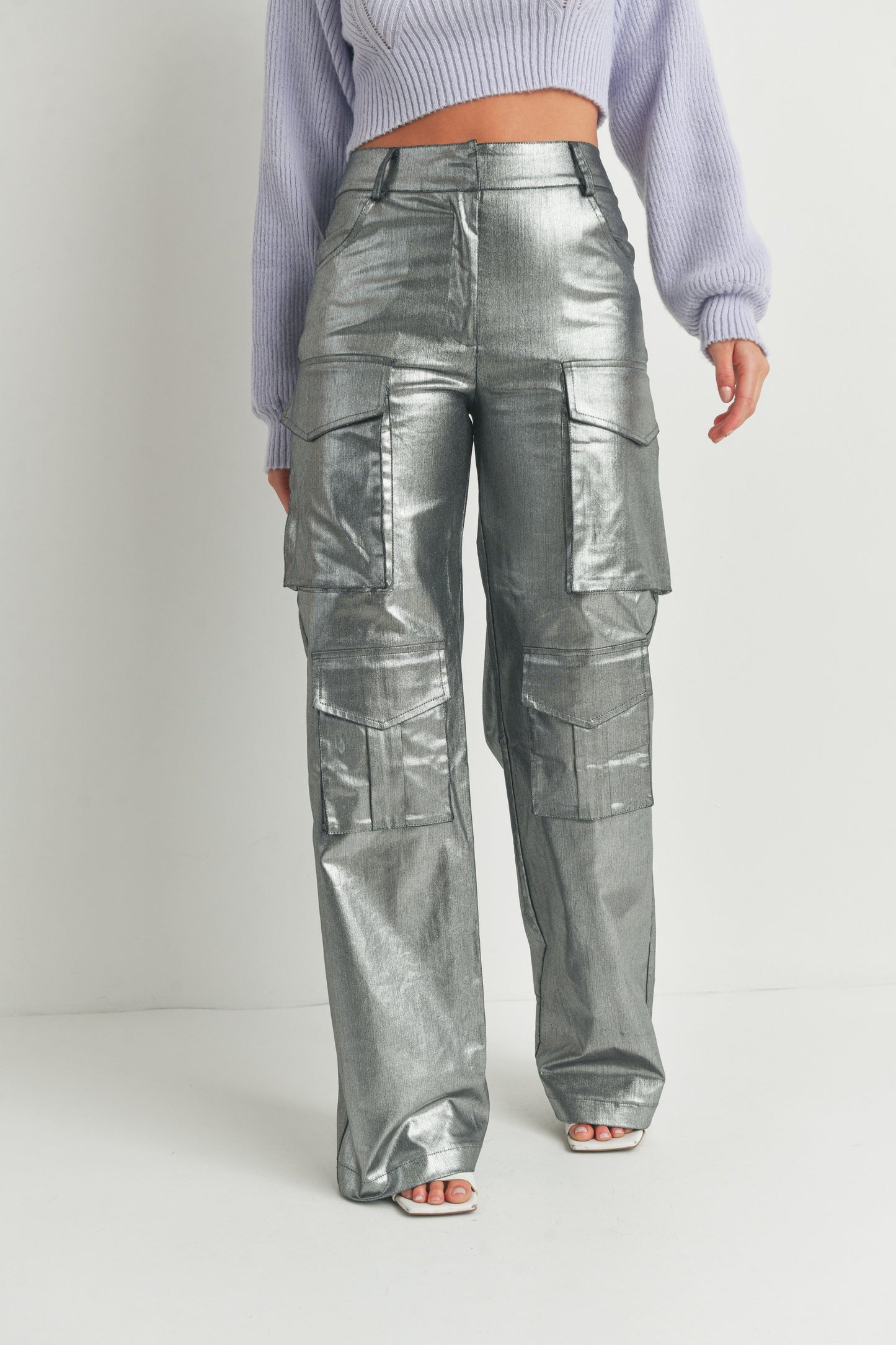 Manhattan Silver Cargo Pants