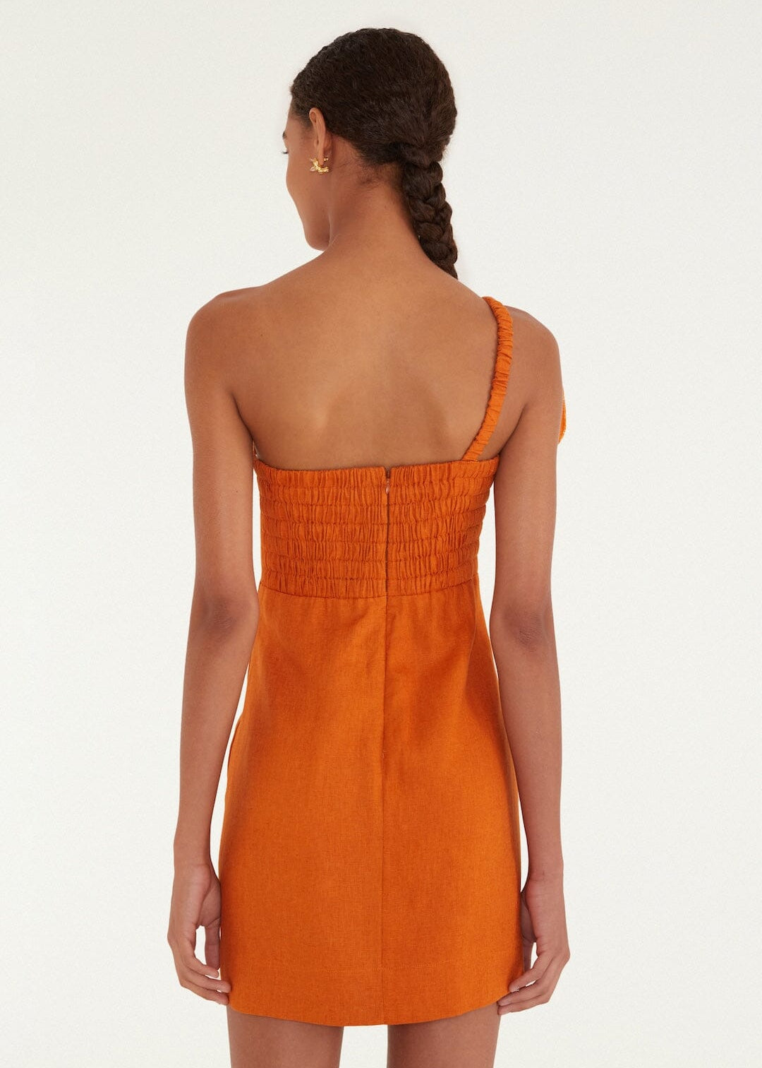 Mini Dress Orange Flower