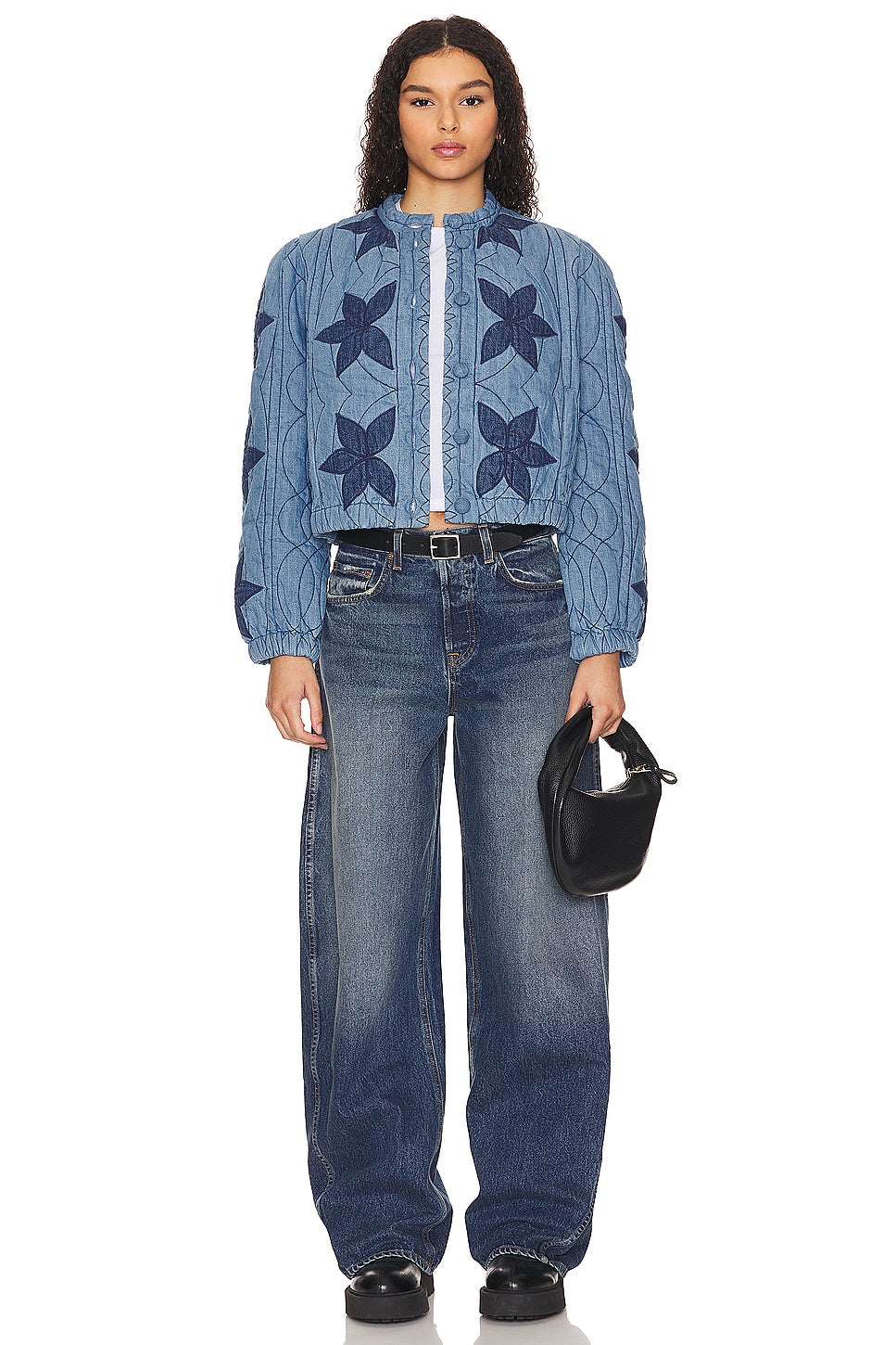 Quinn Quilted Denim Jacket