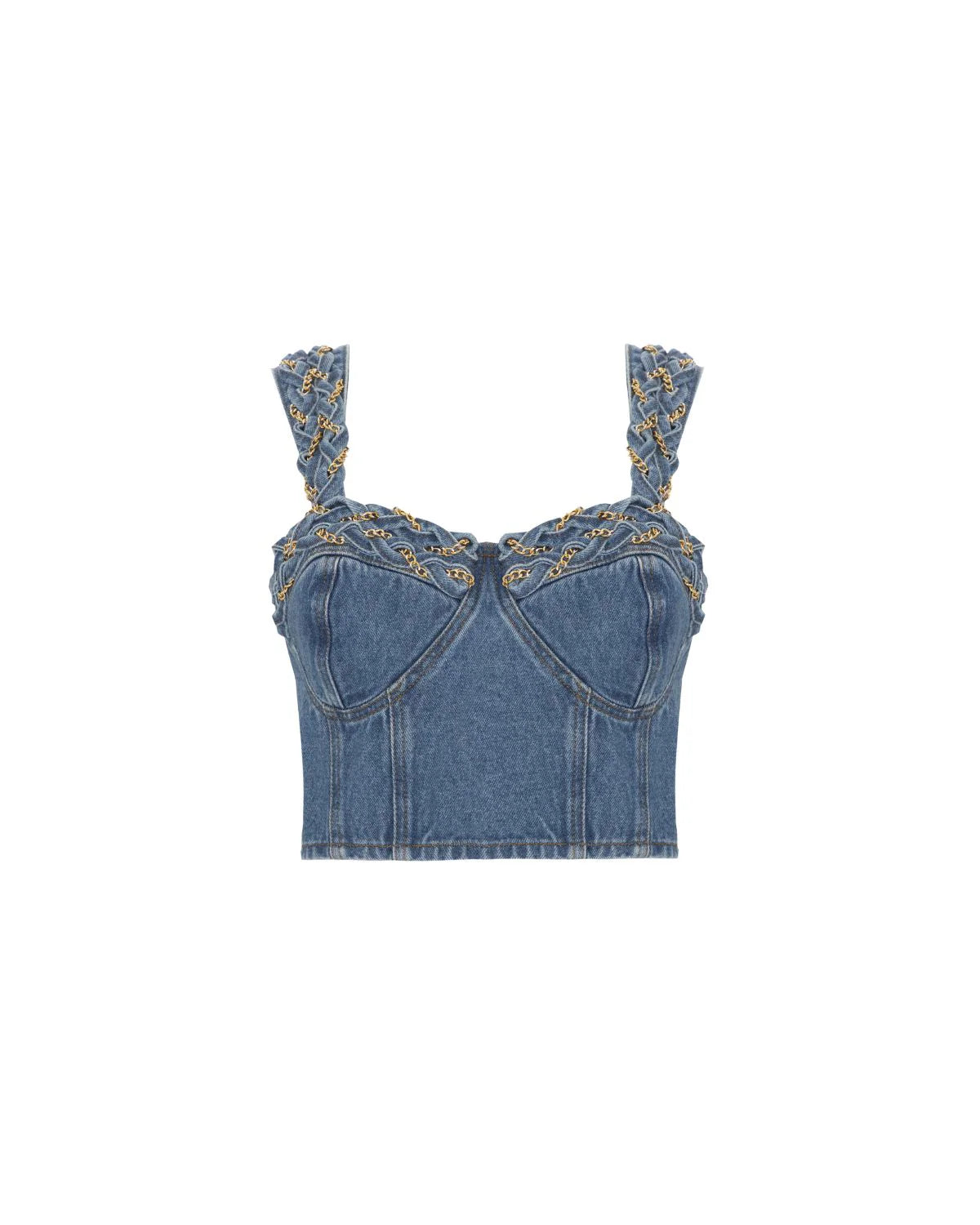 BRAIDED DENIM SET