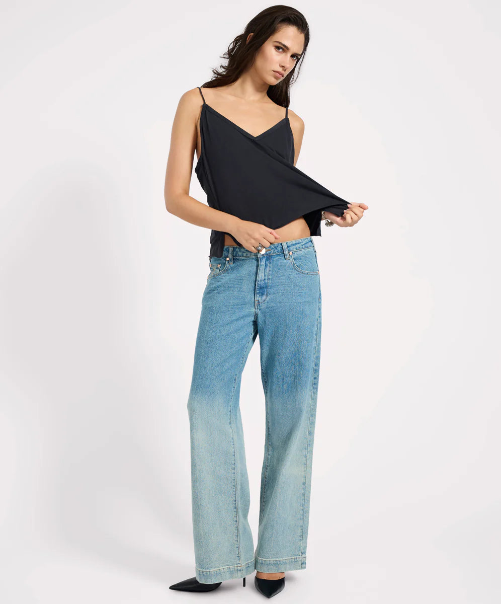 Low Riders Low Waist Wide Leg Denim Jeans