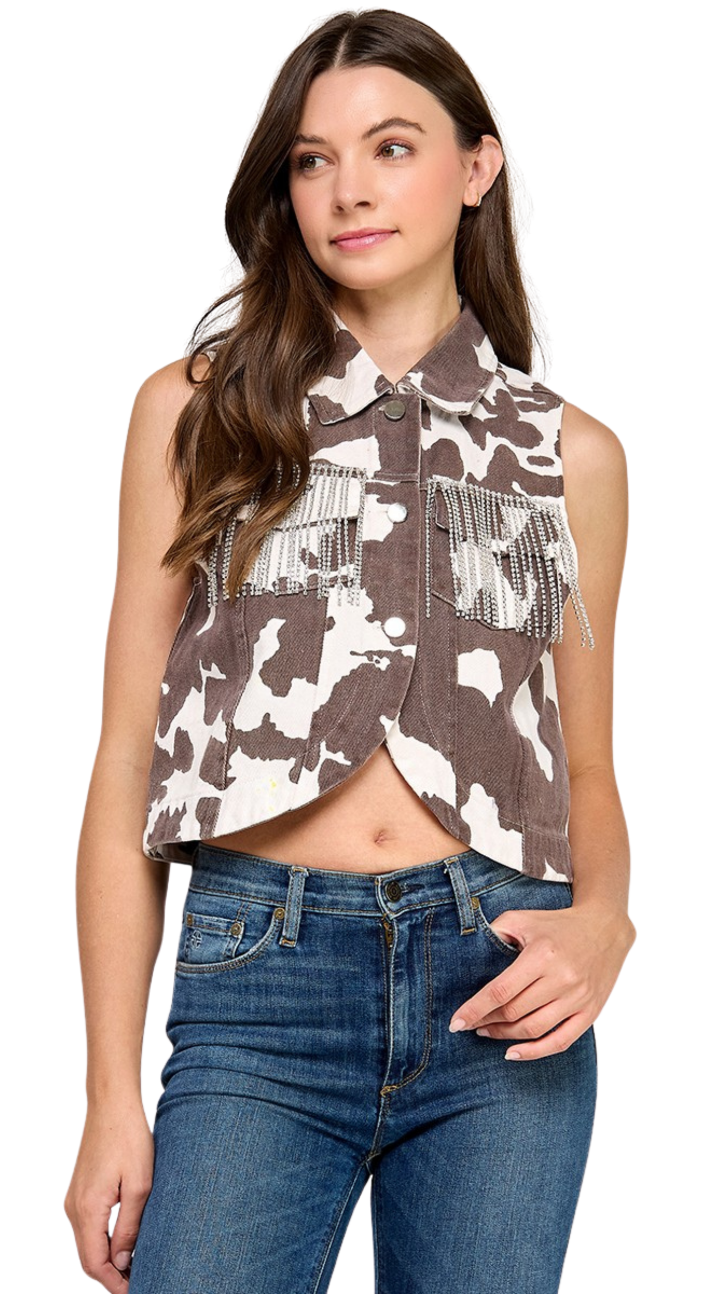 Rodeo Glam Vest - Brown