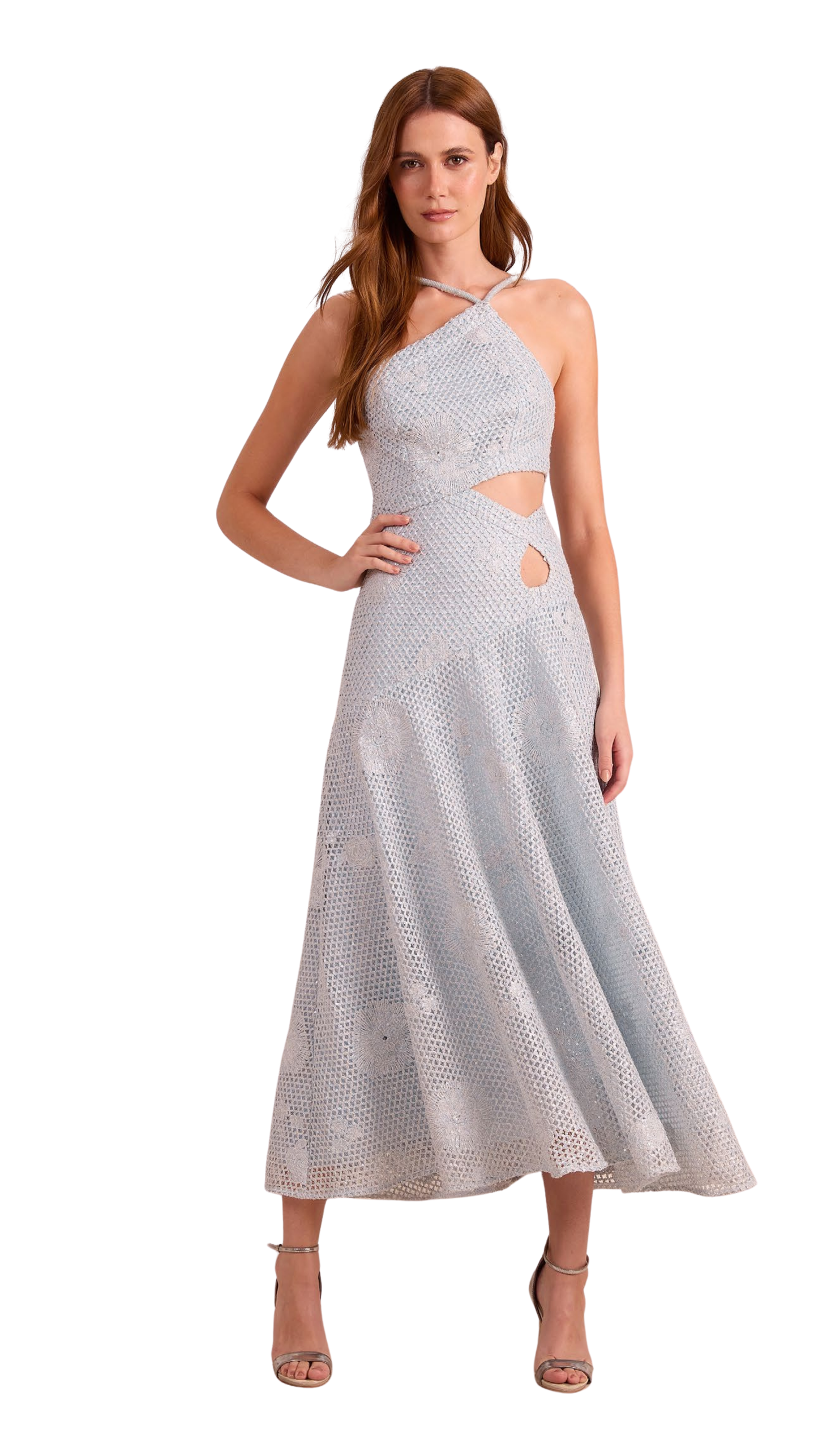 Blue Cutout Dress