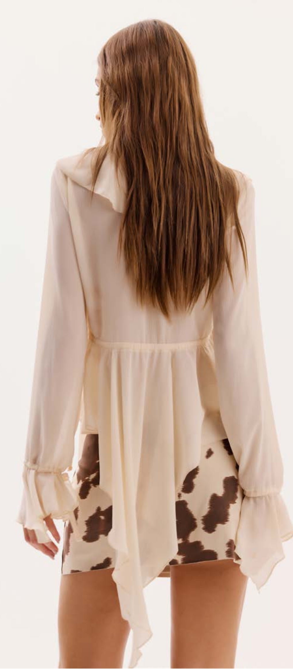 Thayane Cow Print Mini Skirt