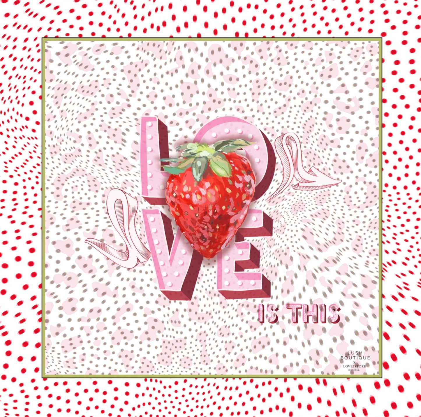 Strawberry love Pareo