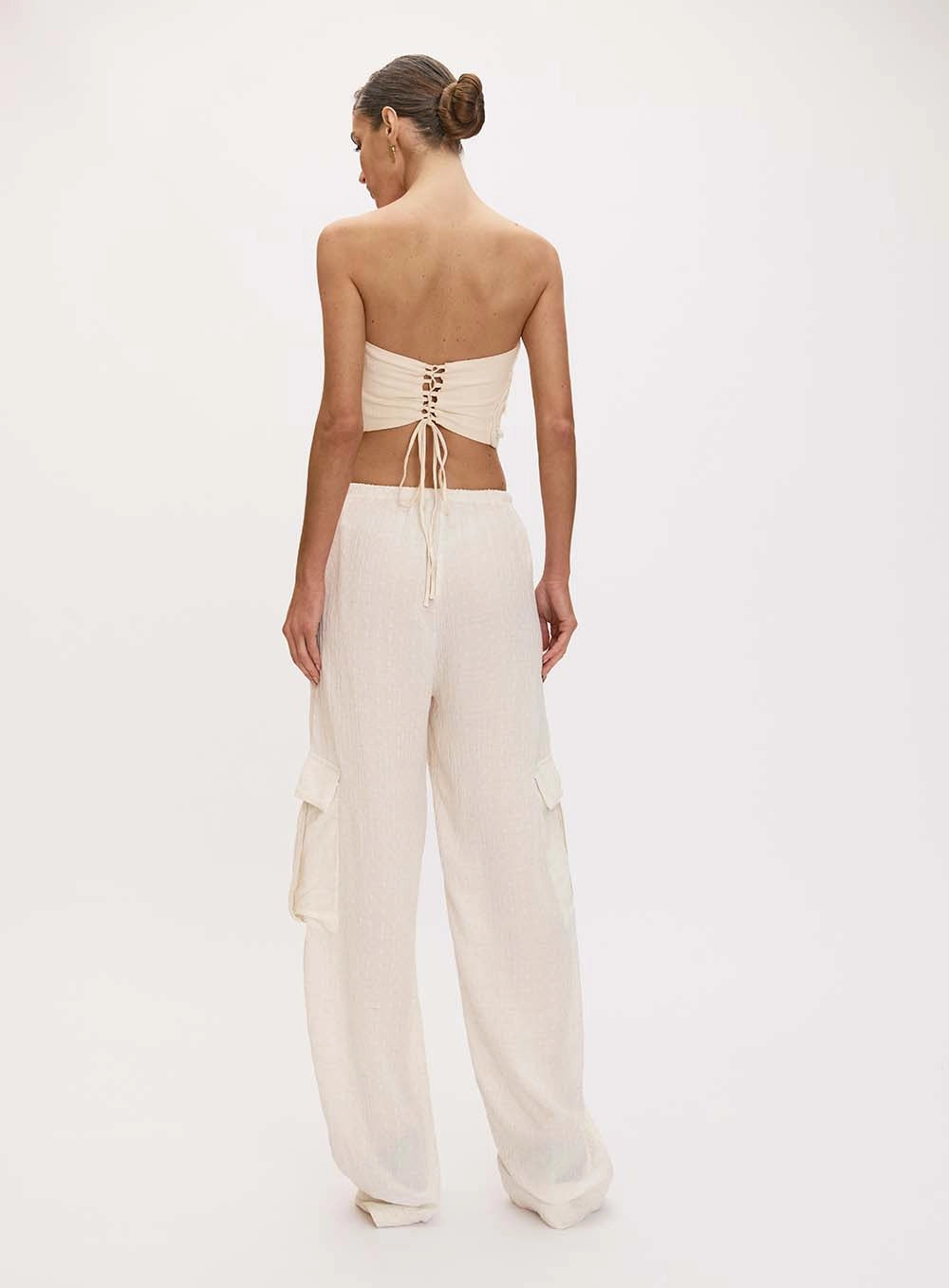 Fluid Linen Cargo Pants Matilda