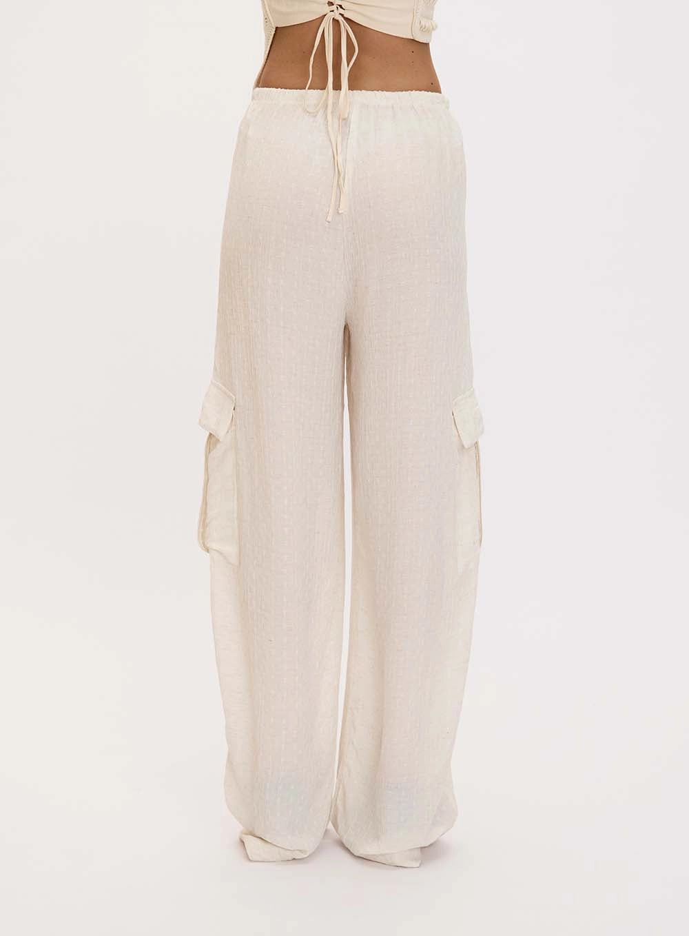 Fluid Linen Cargo Pants Matilda