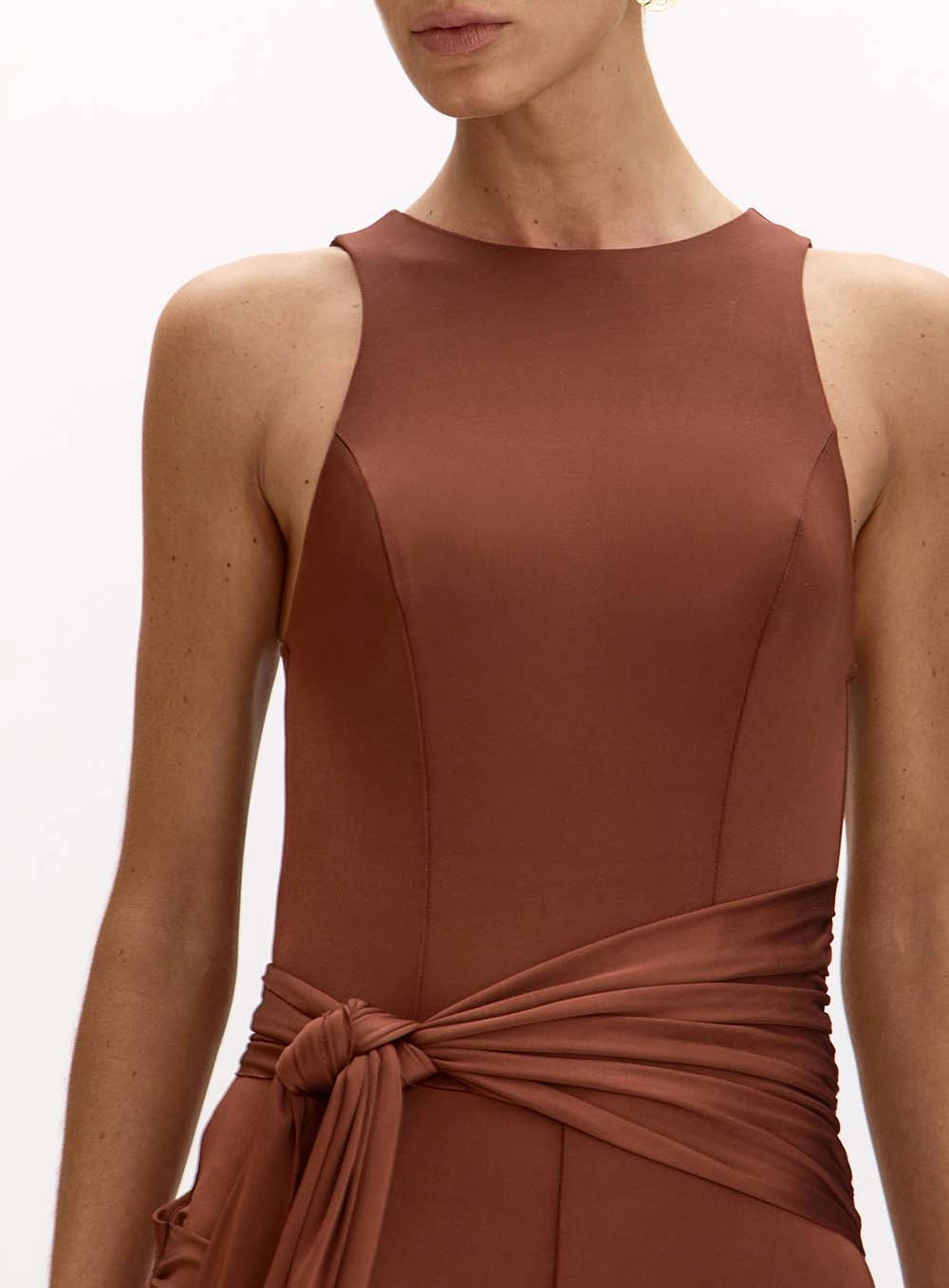 Long jumpsuit with fringes