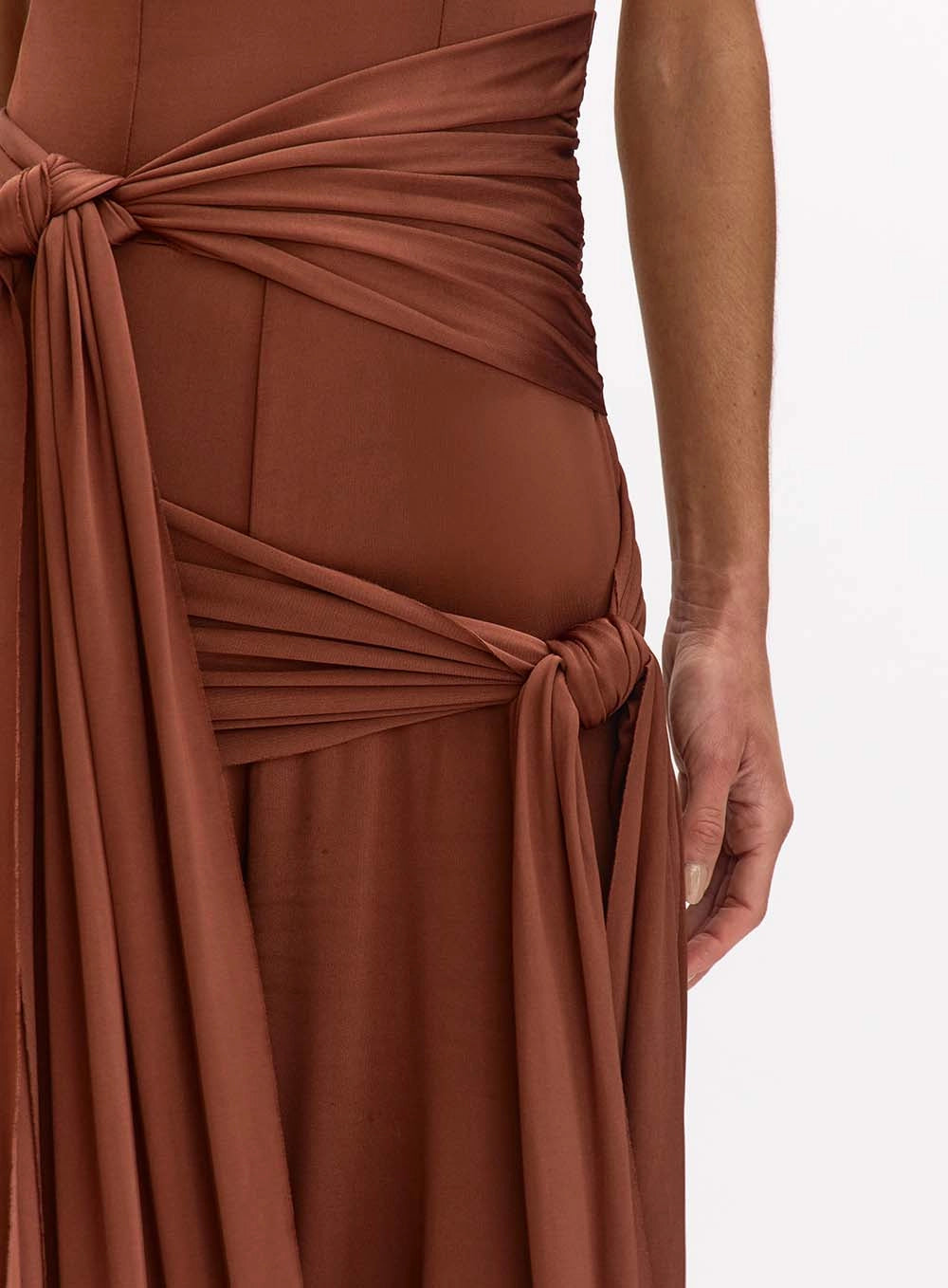 Long jumpsuit with fringes