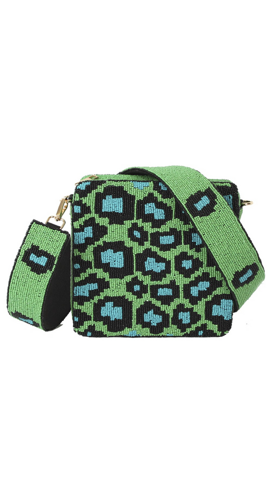 Emerald Leopard Bag