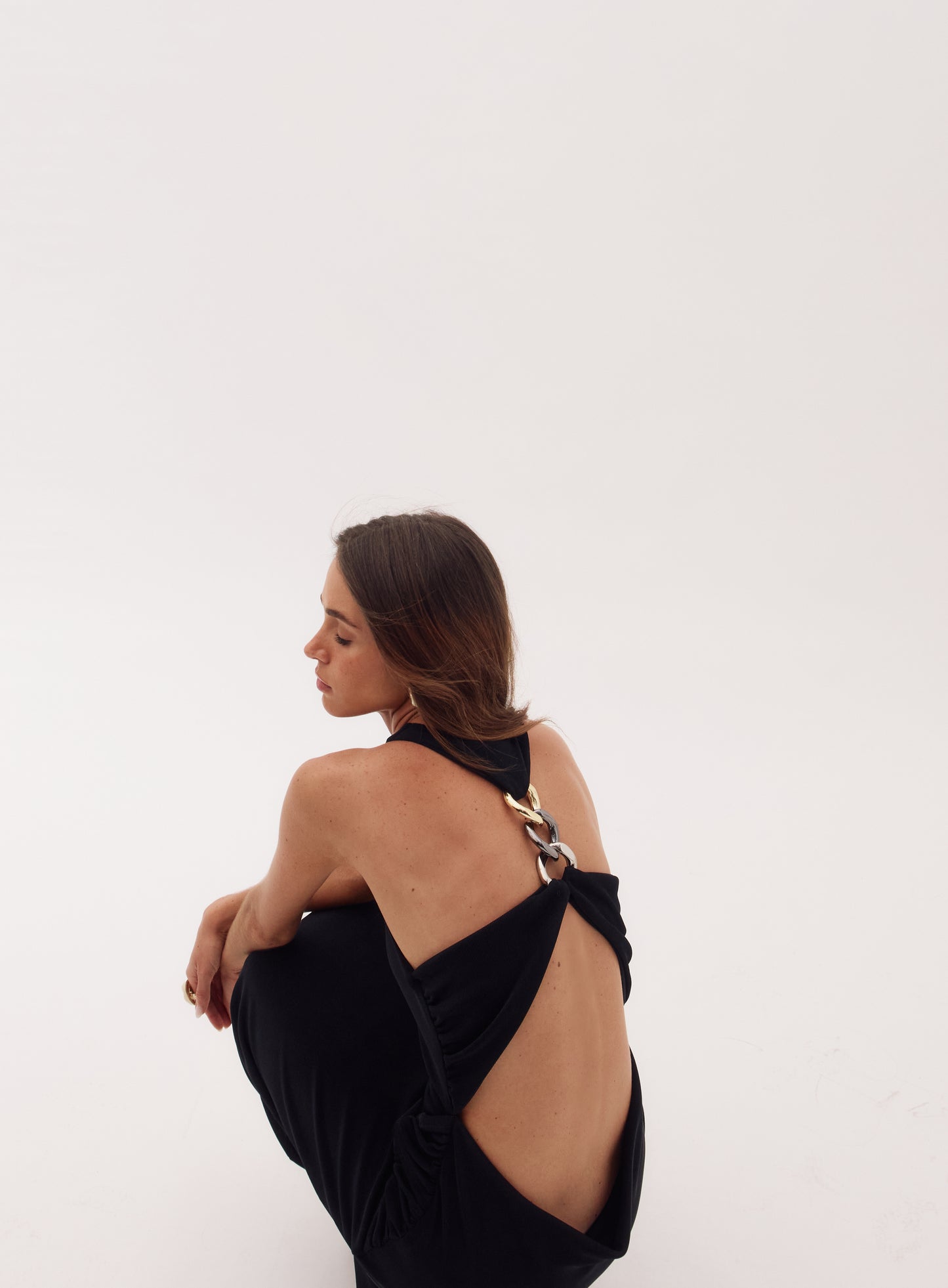 Clara Long Dress with Cutouts