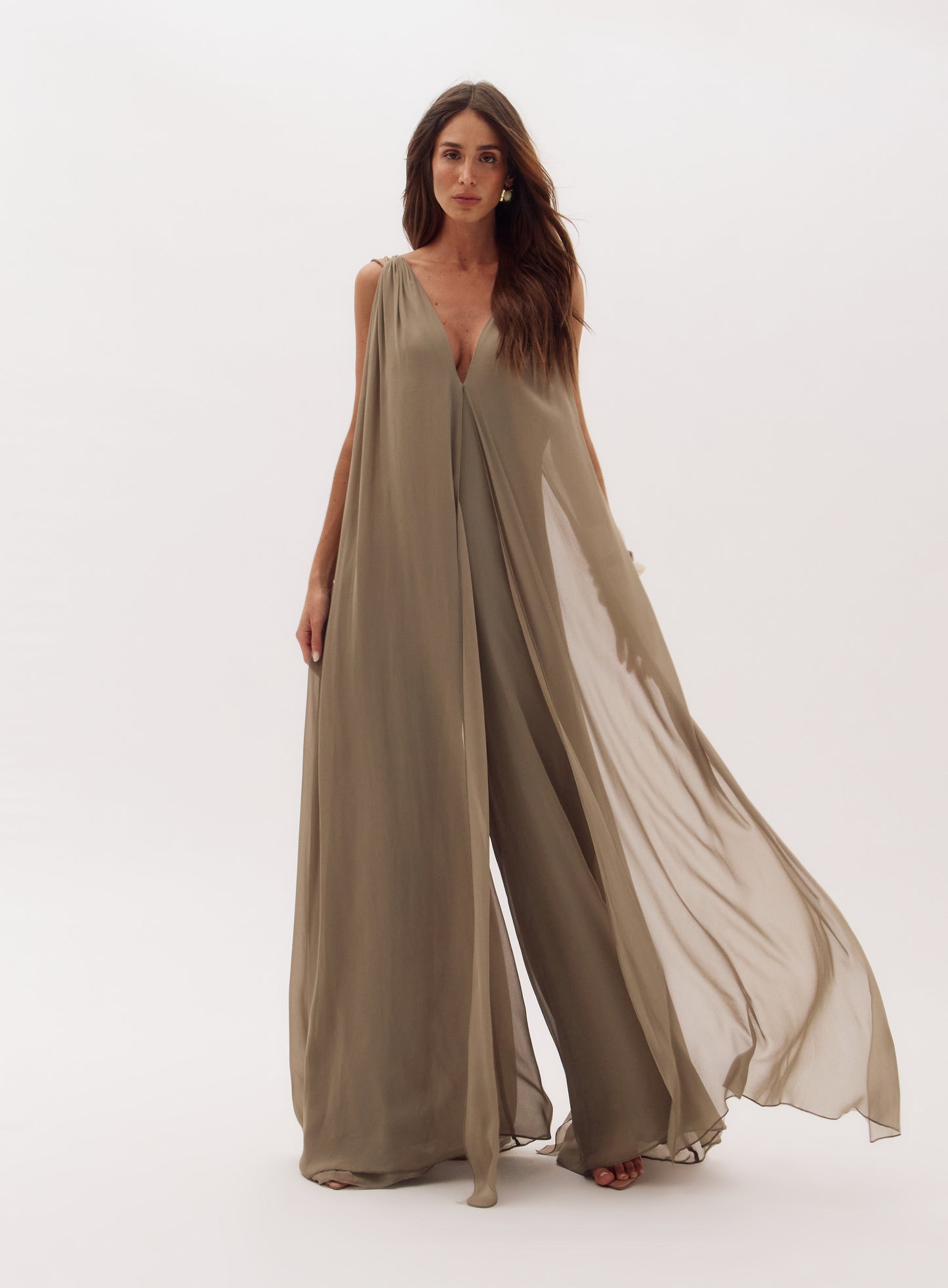 Fernanda Khaki Jumpsuit