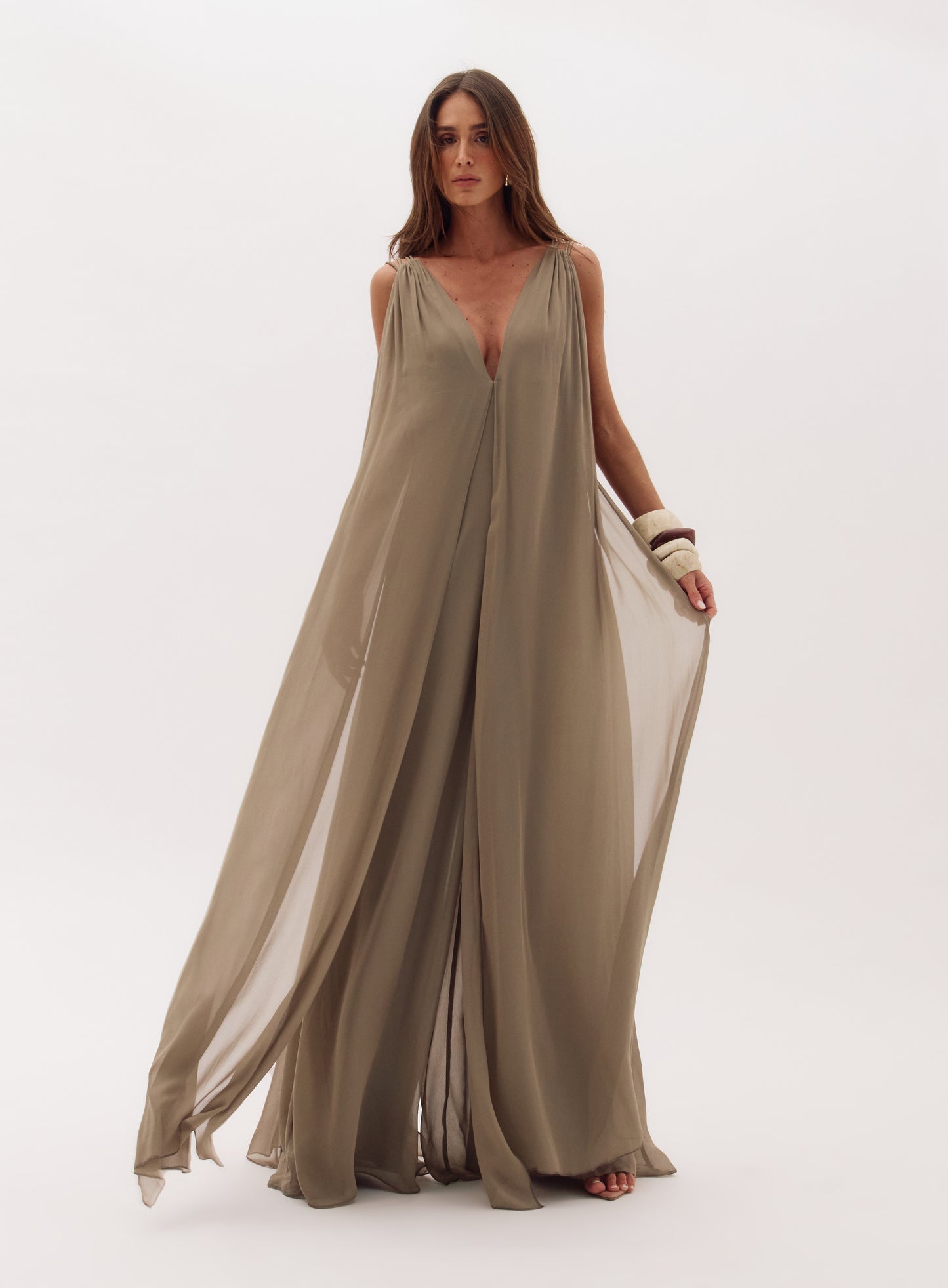 Fernanda Khaki Jumpsuit