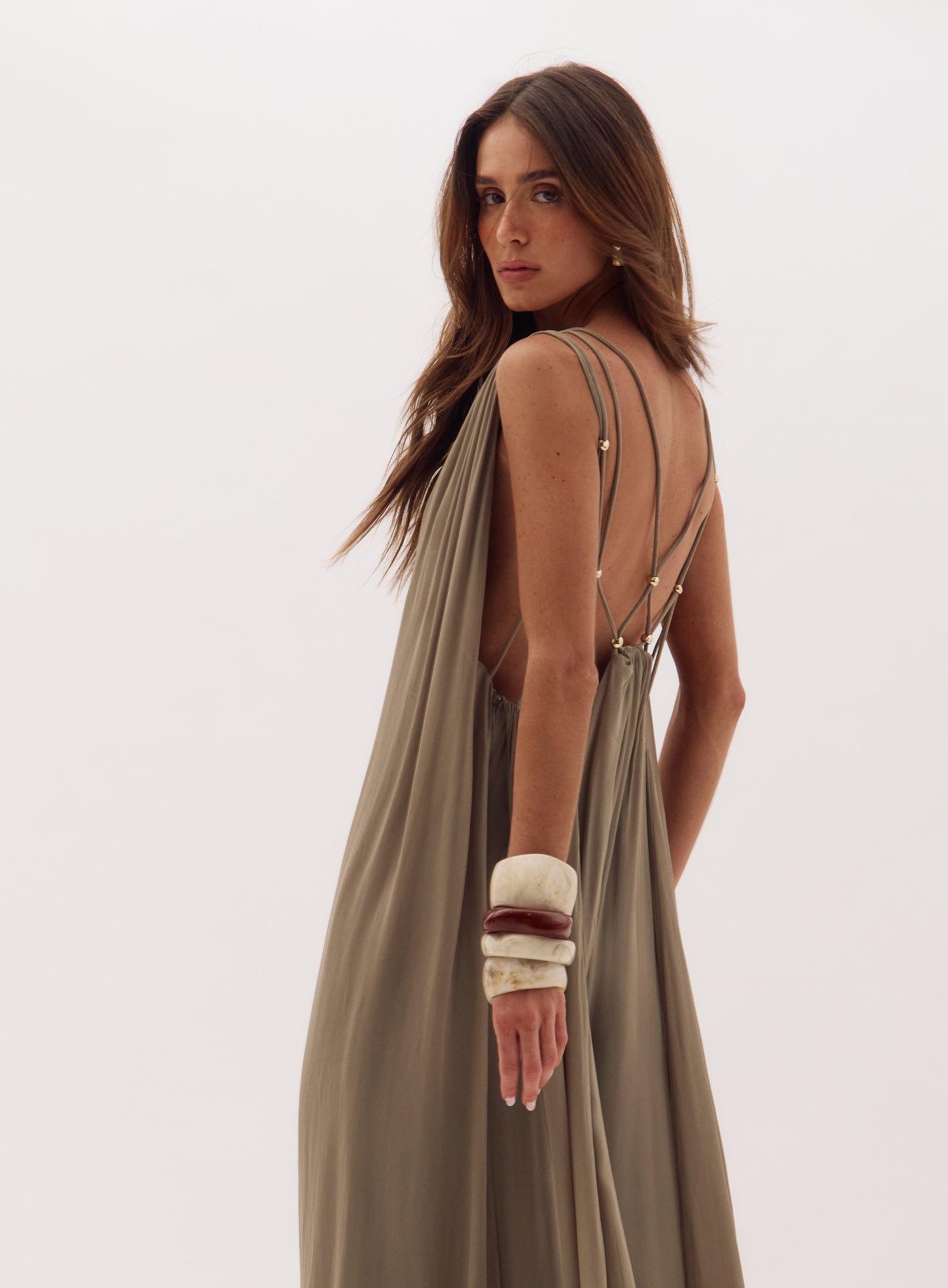 Fernanda Khaki Jumpsuit