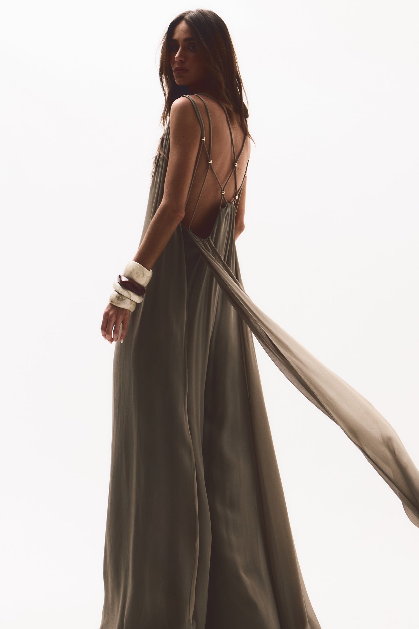 Fernanda Khaki Jumpsuit