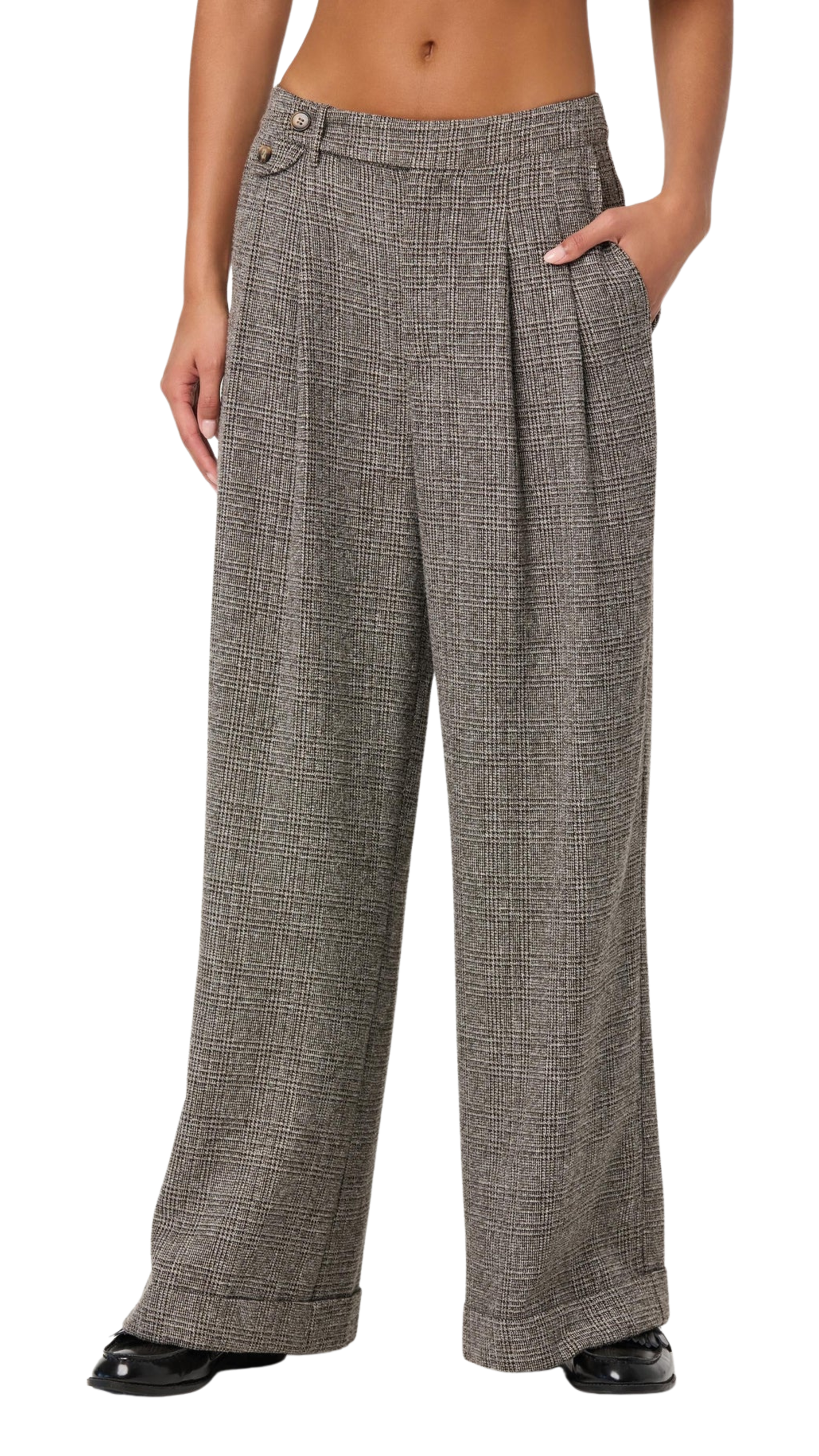 Lanie Relaxed Tweed Trousers