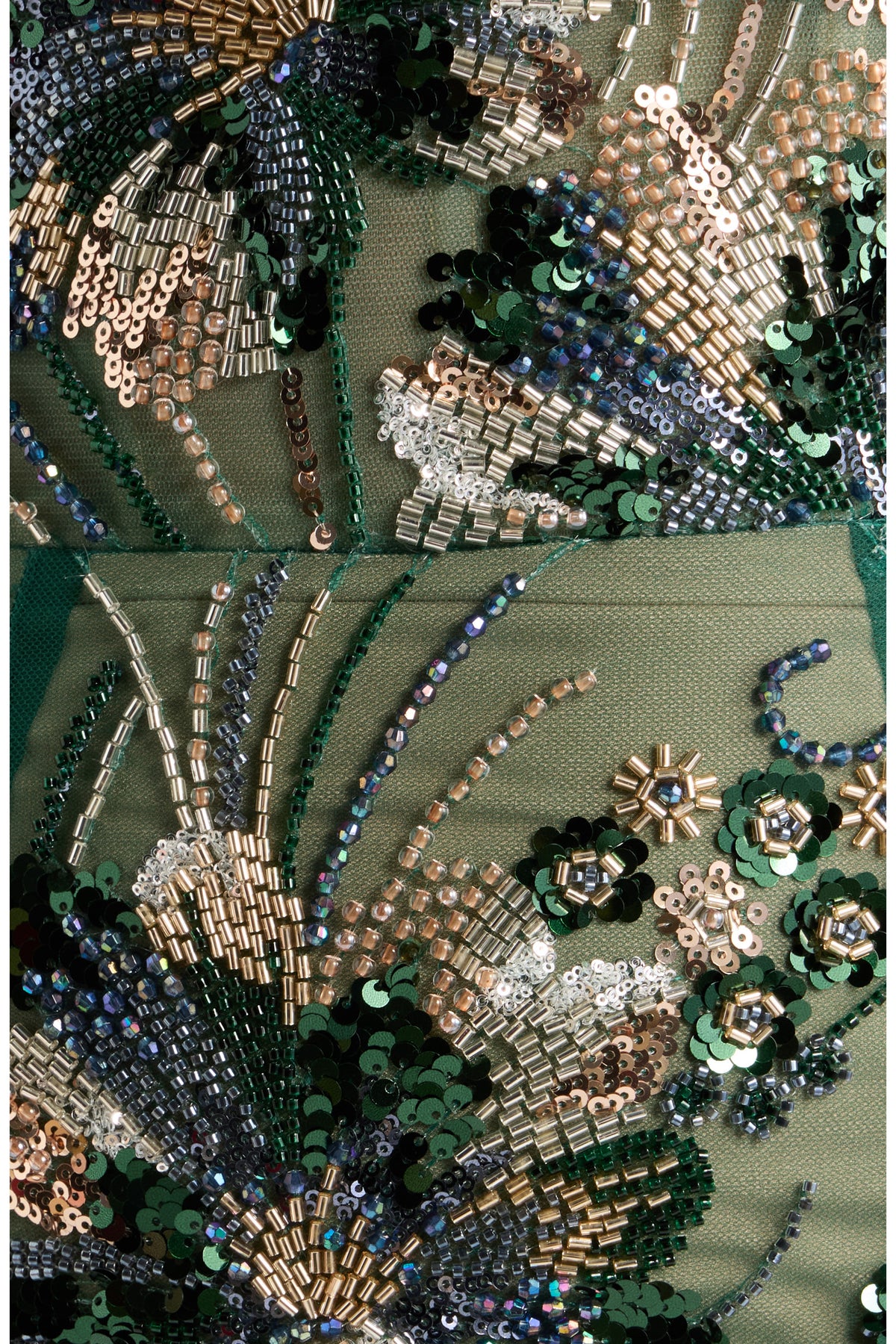 Column Gown- Green