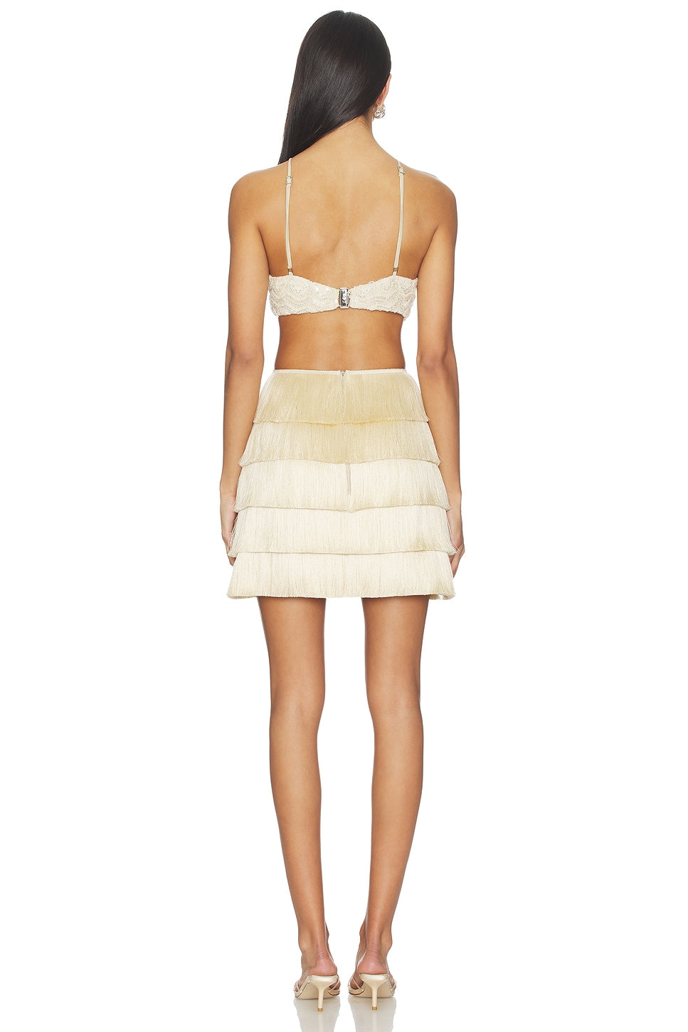 CROCHET BLOOM CUT OUT MINI DRESS X CAMILA COHELO