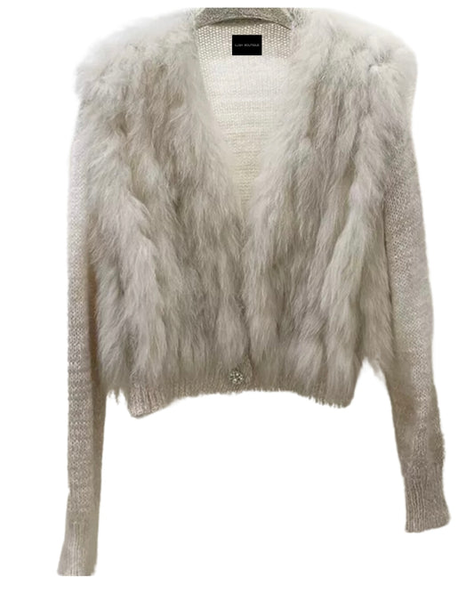 Sima Fox Cardigan- beige