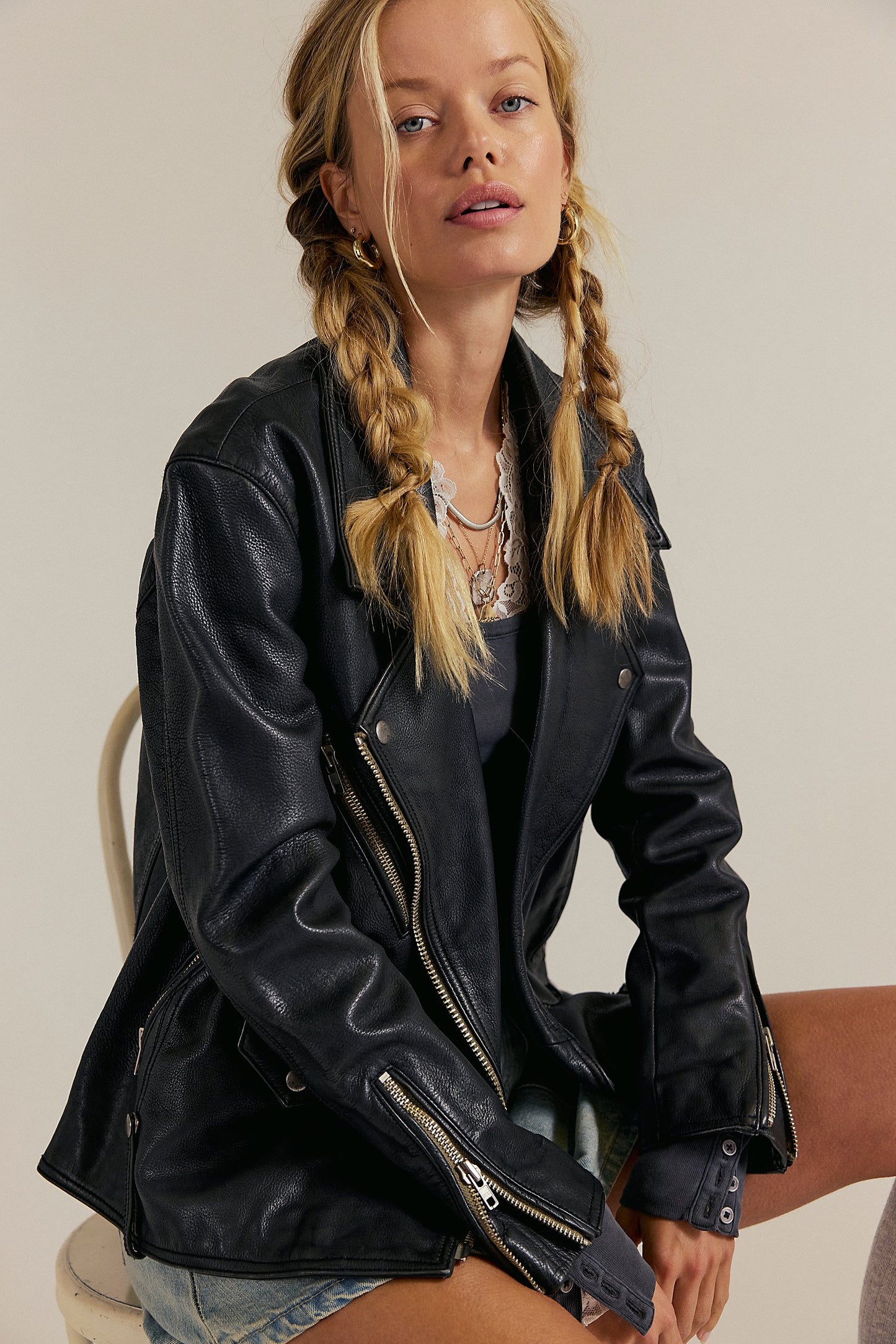 Jealousy Leather Moto Jacket