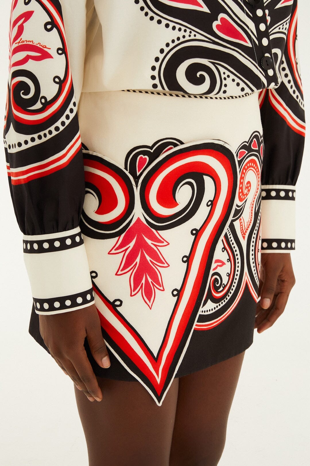 Graphic Ainika Mini Skirt Set
