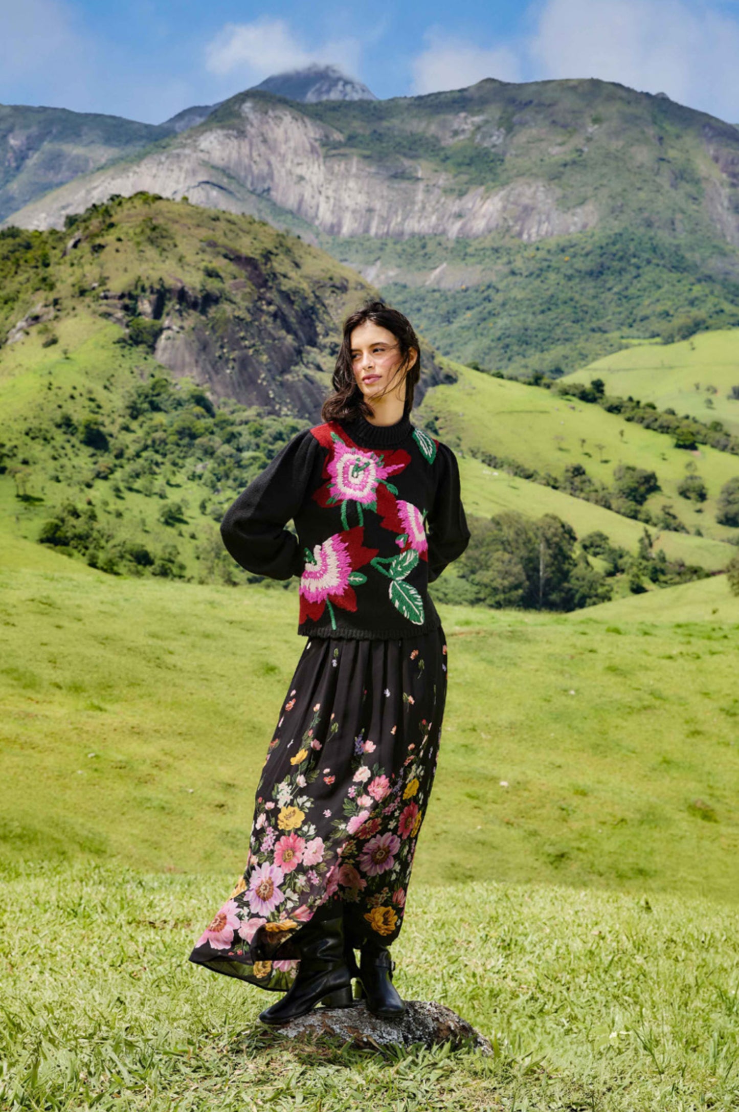 Floral Embroidered sweater