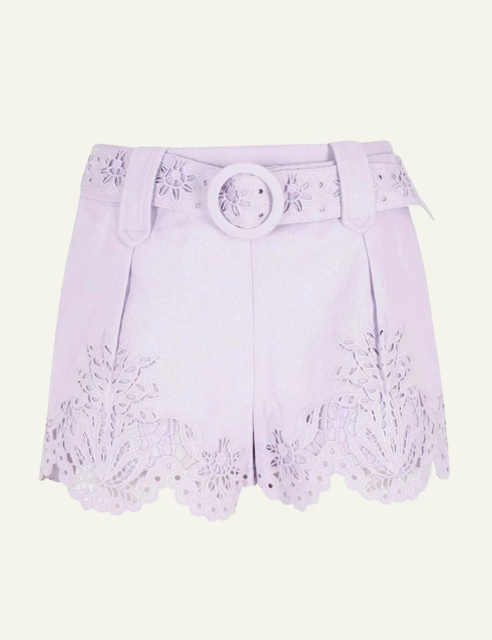Lace Ruffle Sleeve Shorts Set