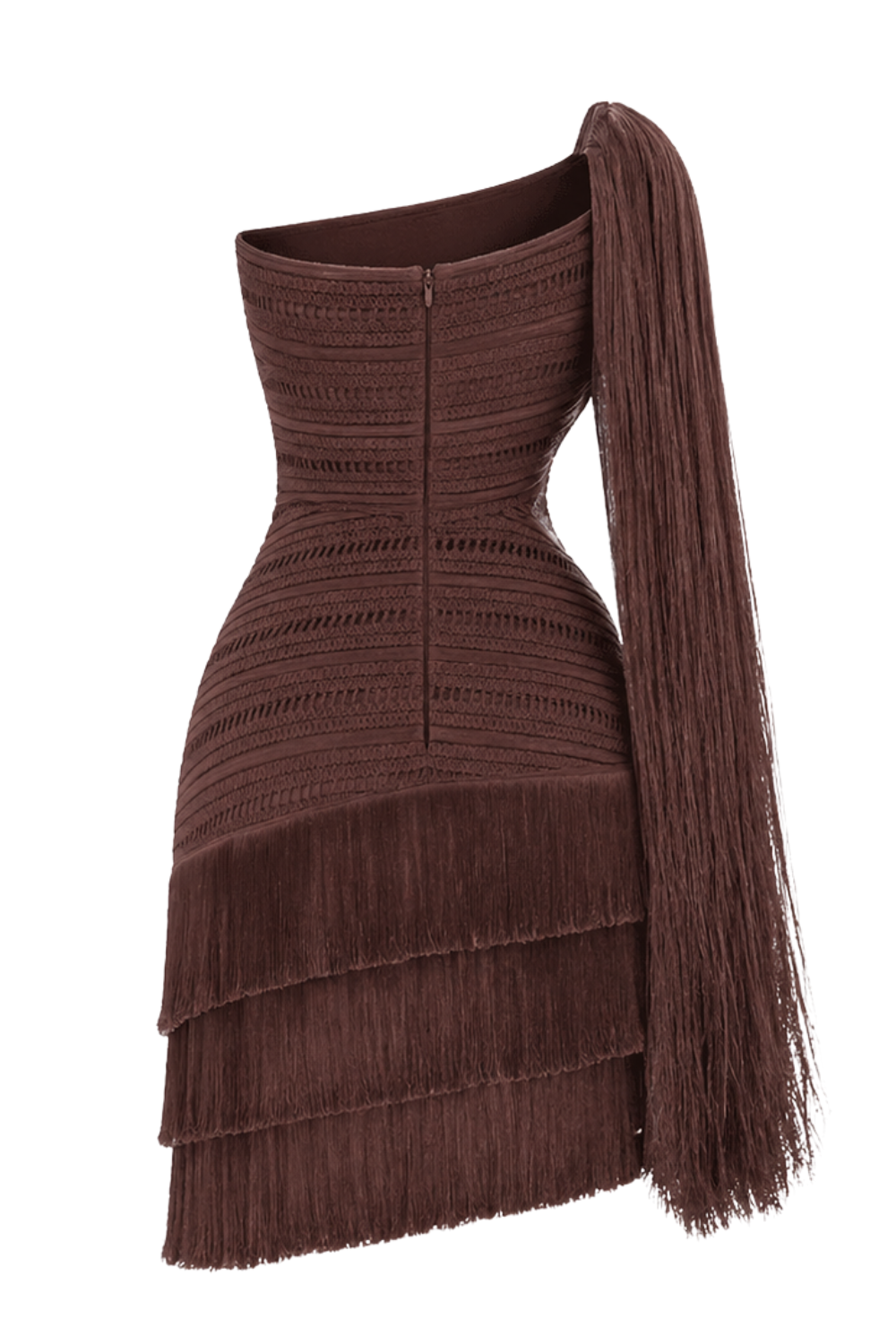 LILA FRINGE MINI DRESS