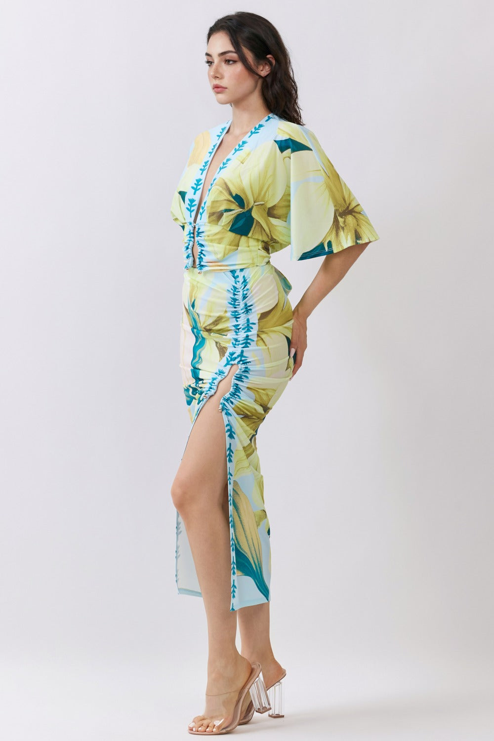 Lilia Floral Slit Set