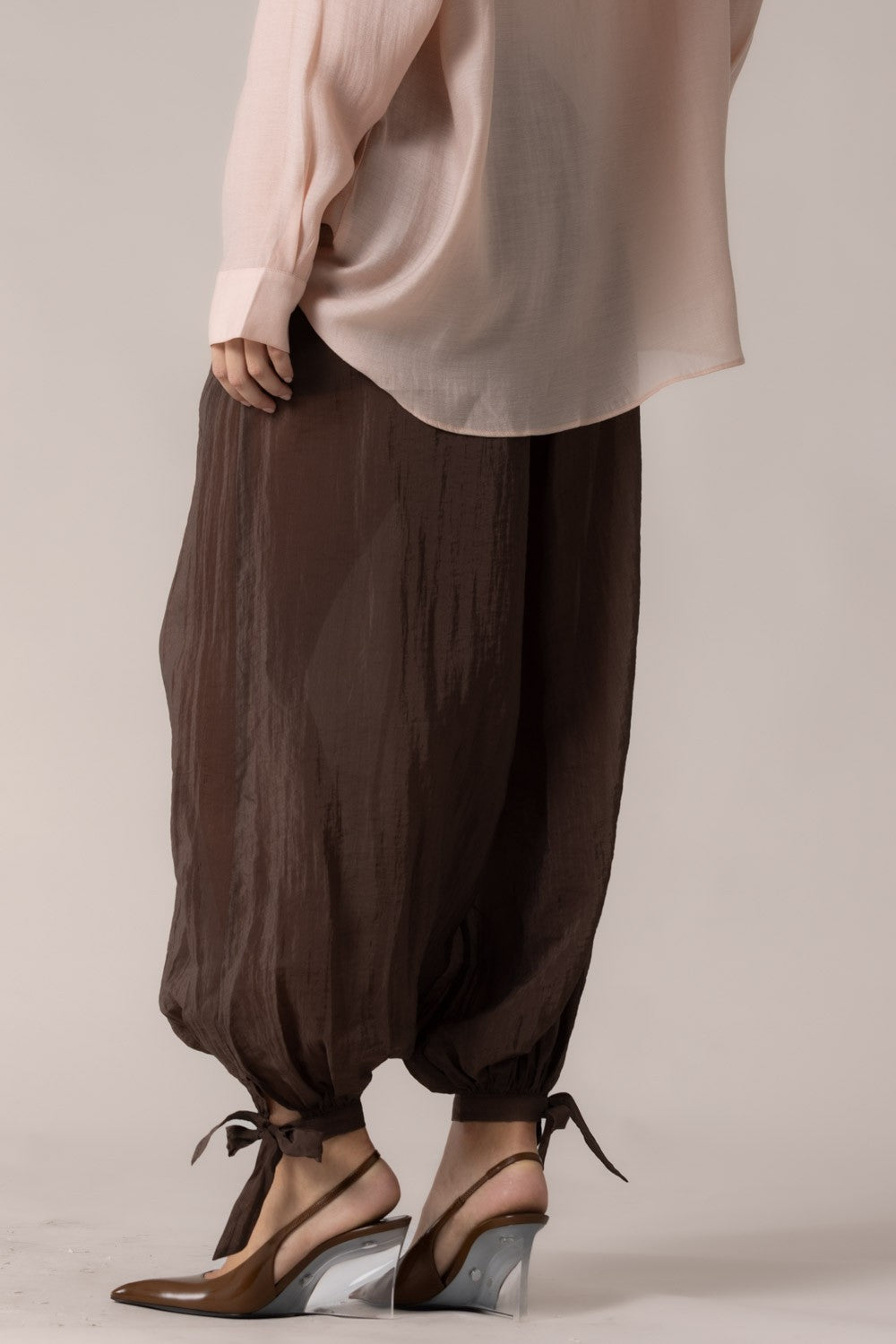 Chocolate Organza Pants