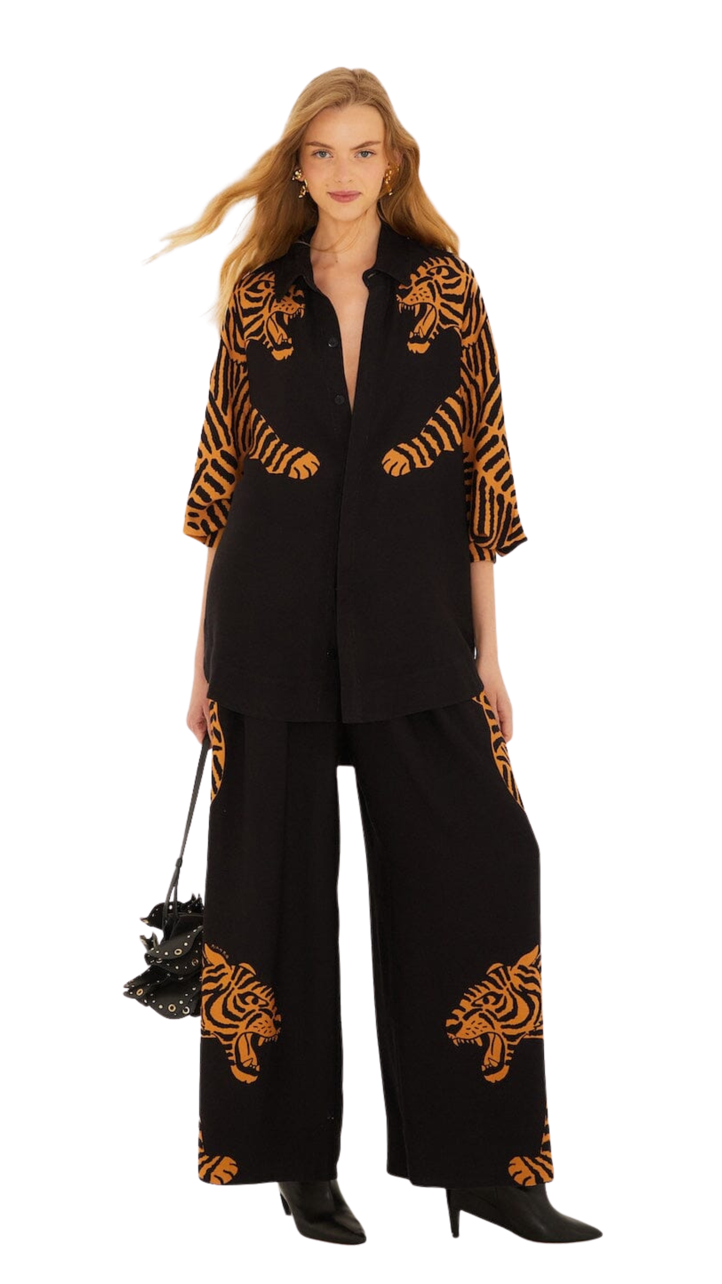 Black Tiger Long Sleeve Set