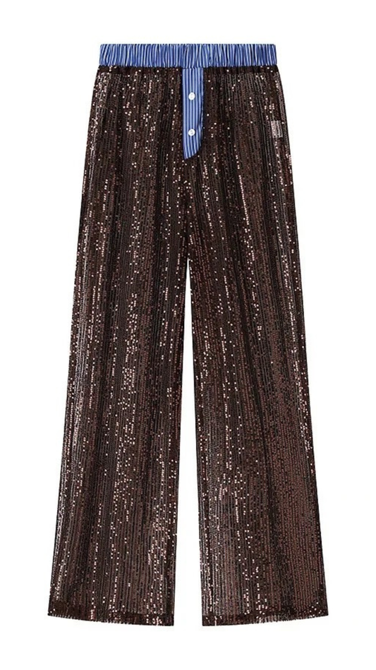 The After Hours Bronze Sequin Pants