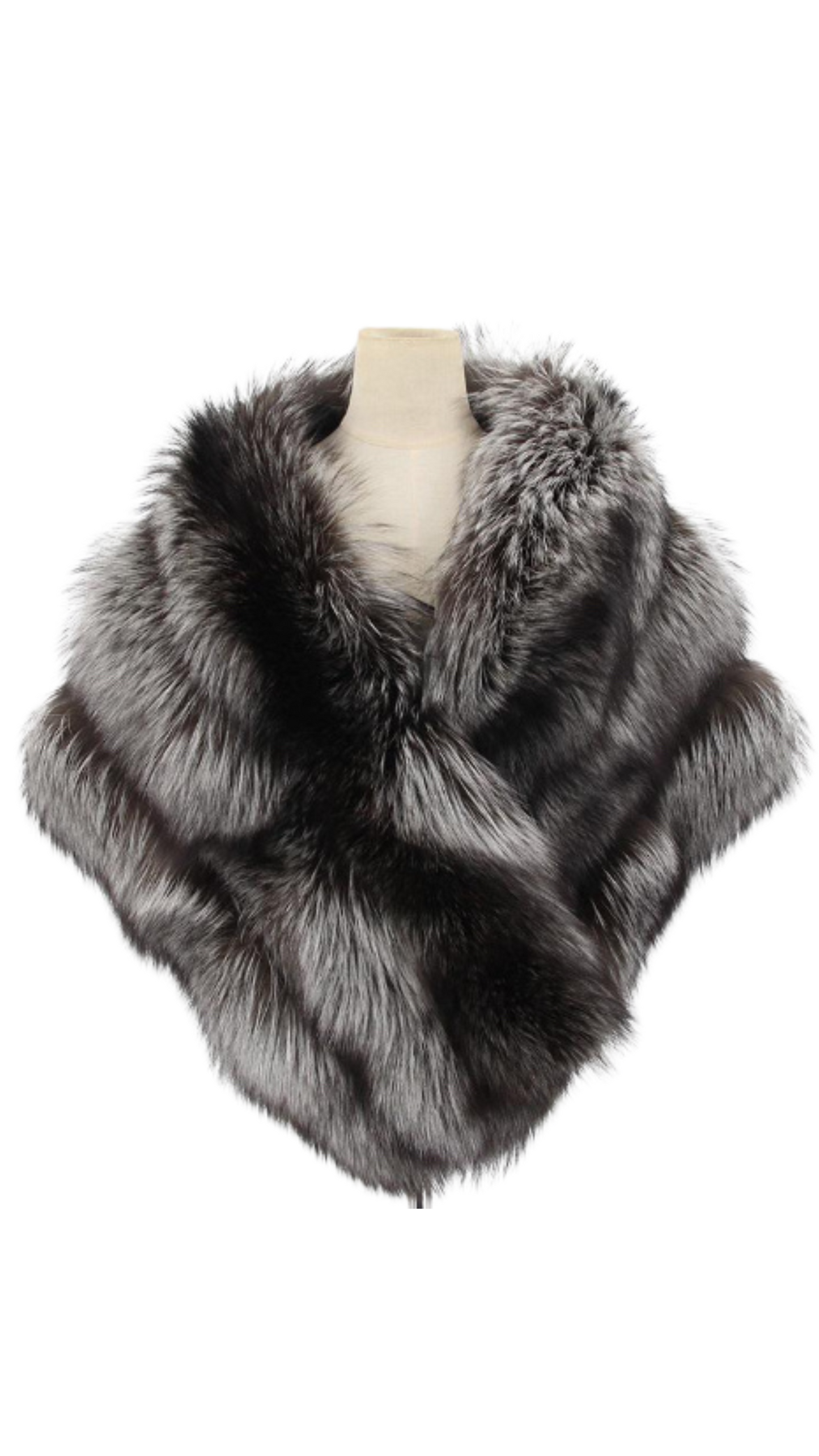 Mayfair Fur Silver Fox shawl