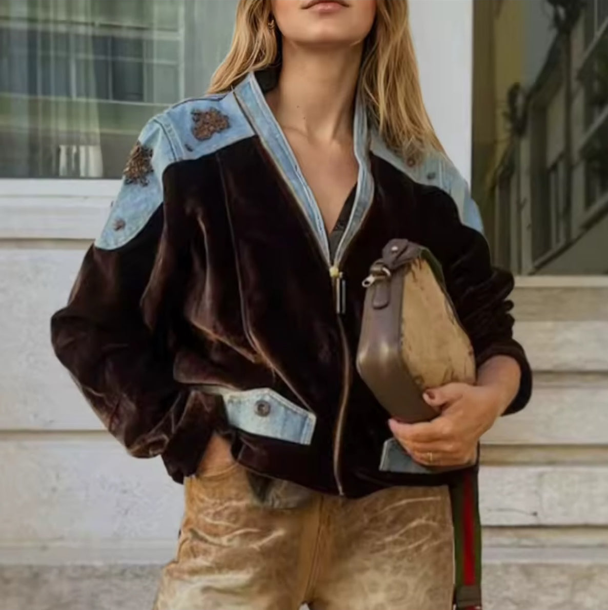 Eclectic Muse Velvet Bomber