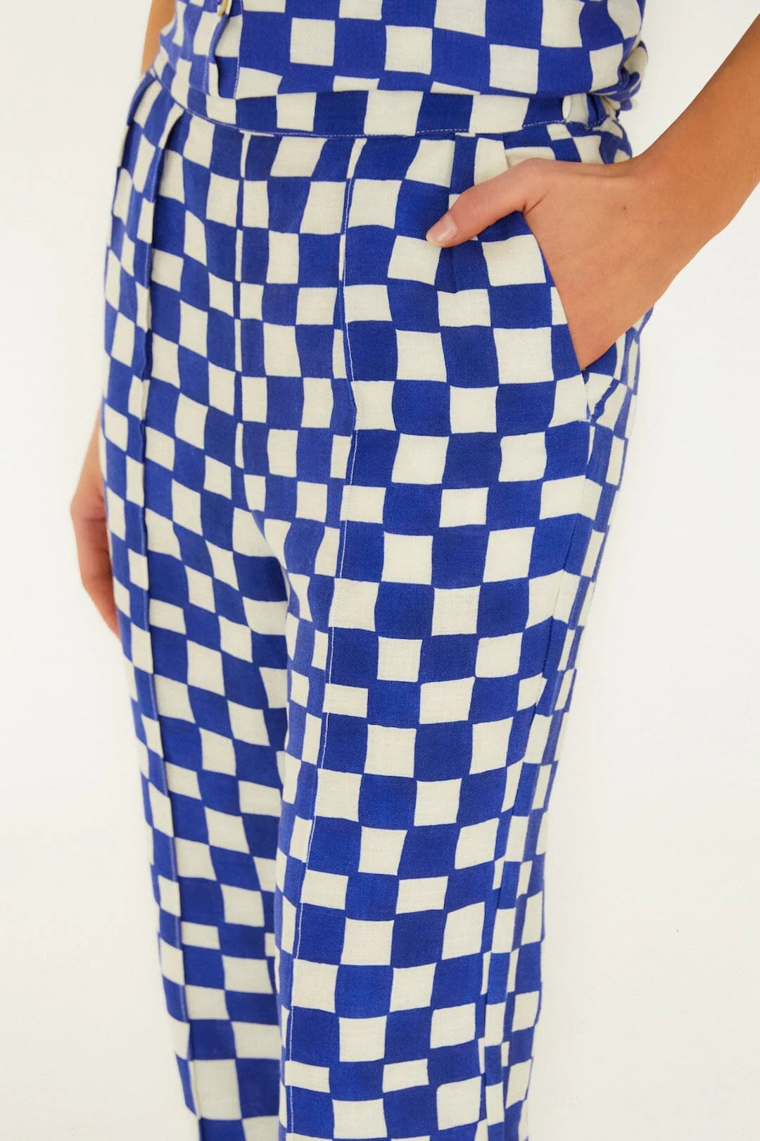 Blue Dream Checkered Pants Set