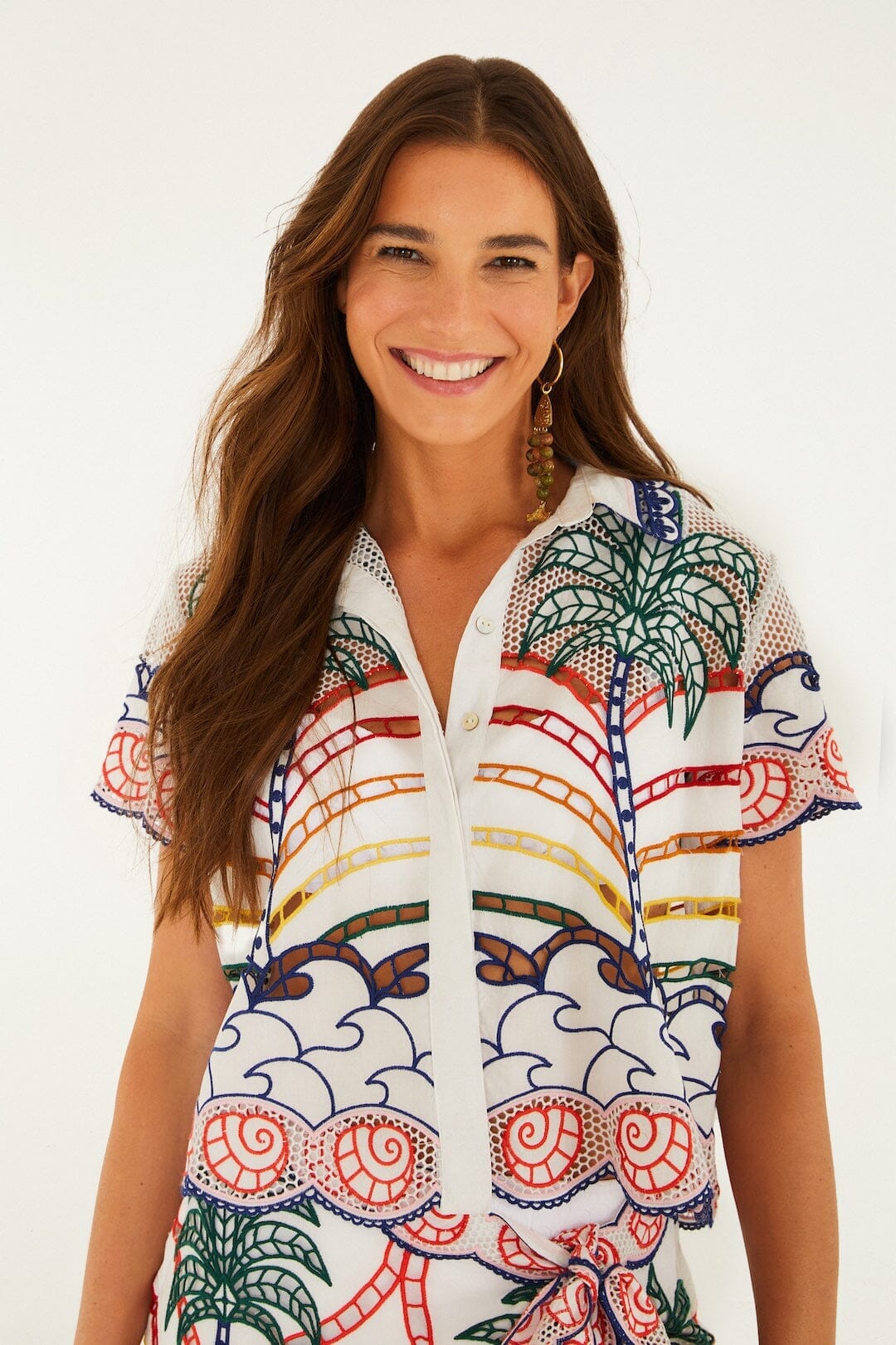 Off-White Tropical Graphic Richelieu Set