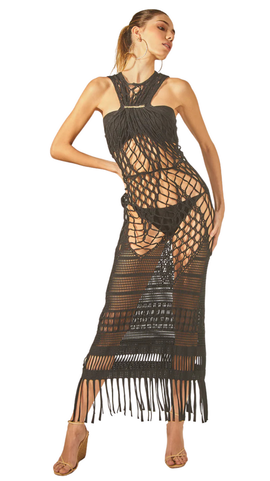 NATHALIA DRESS BLACK