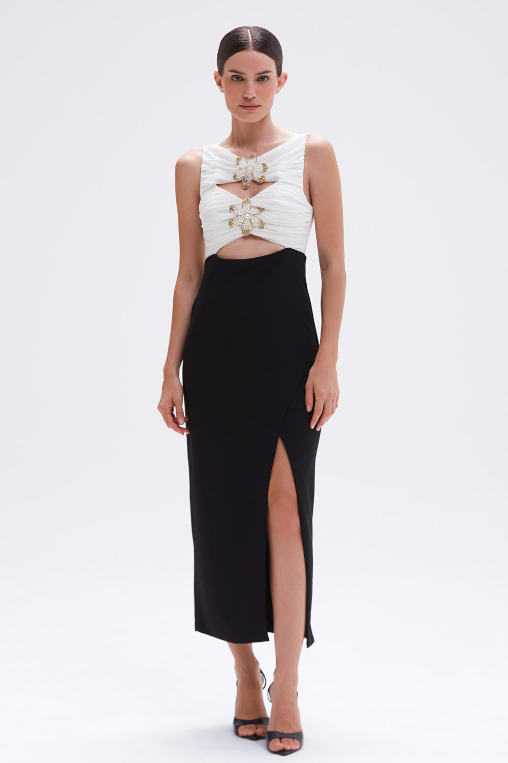 MYSTIQUE MIDI DRESS BLACK