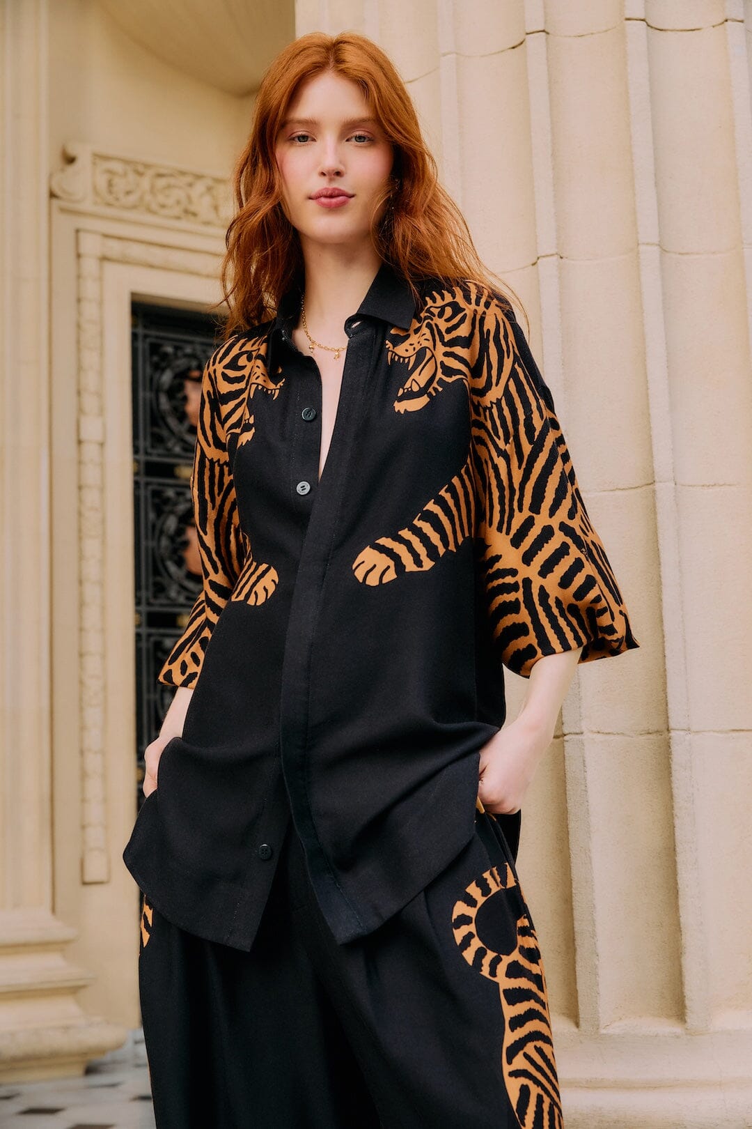 Black Tiger Long Sleeve Set