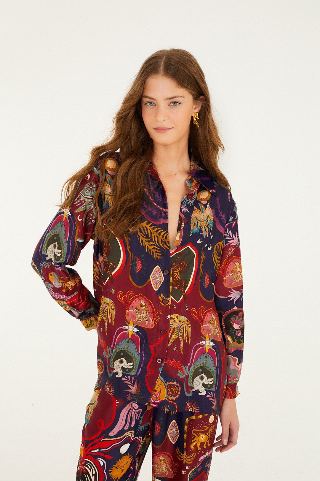 Multicolor Artsy Surreal Land Lenzing Microvero Viscose Set
