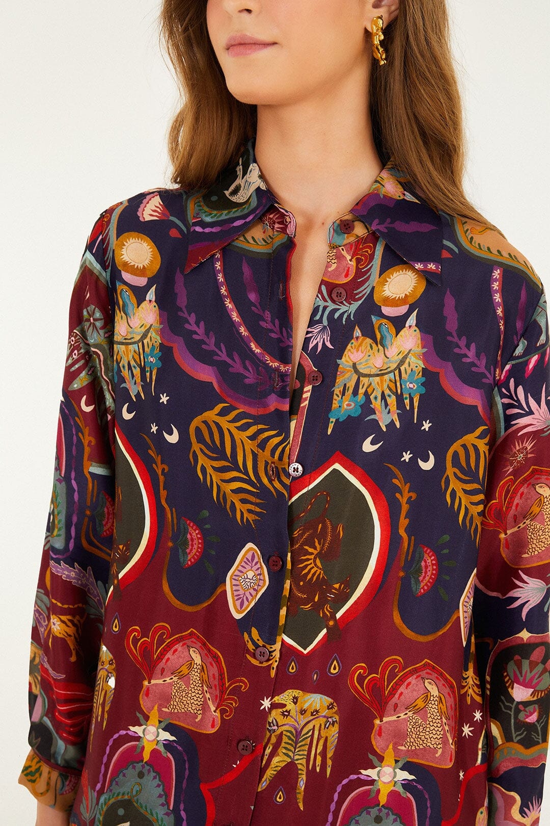 Multicolor Artsy Surreal Land Lenzing Microvero Viscose Set