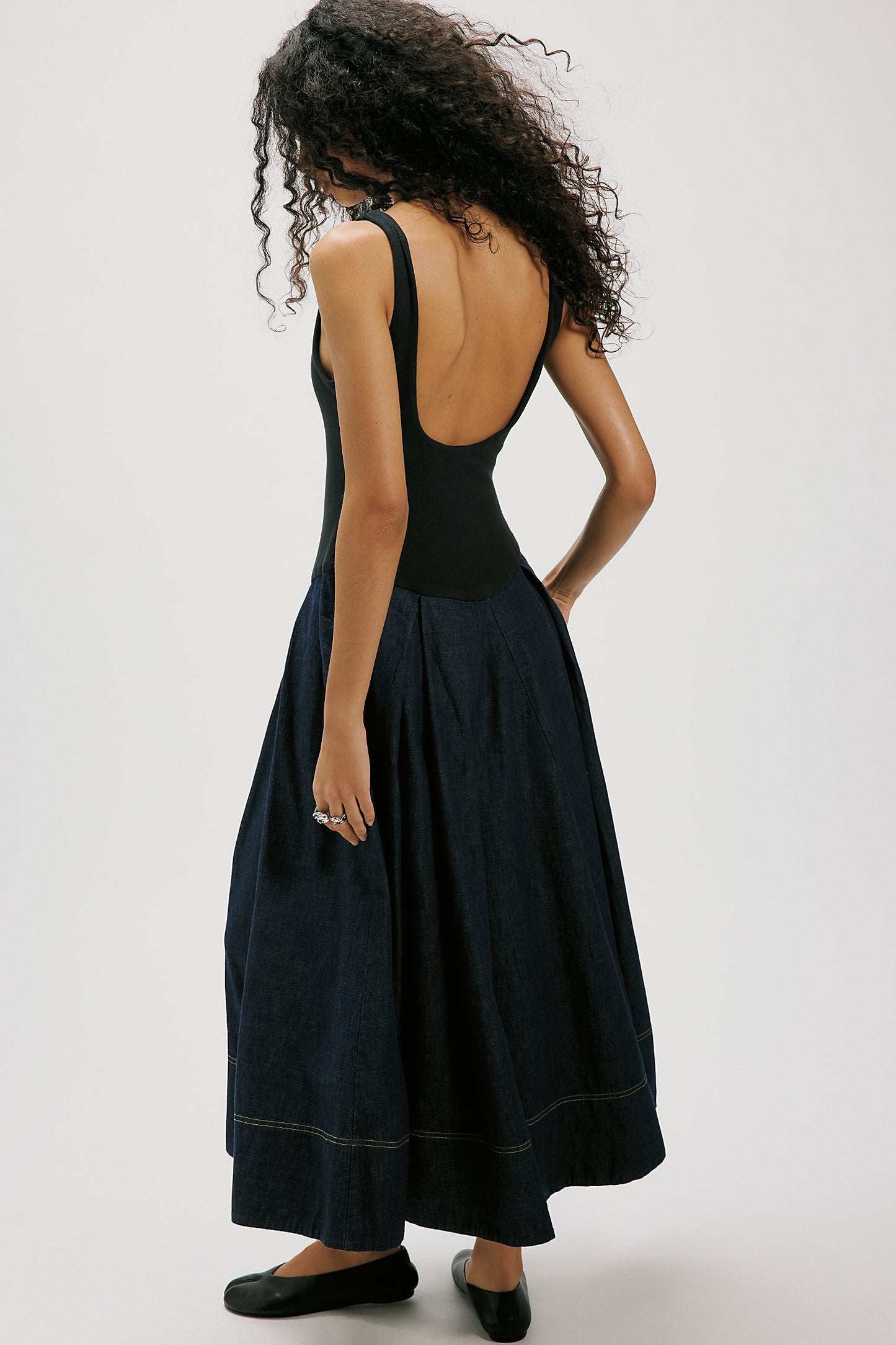 Elio Denim Midi Dress