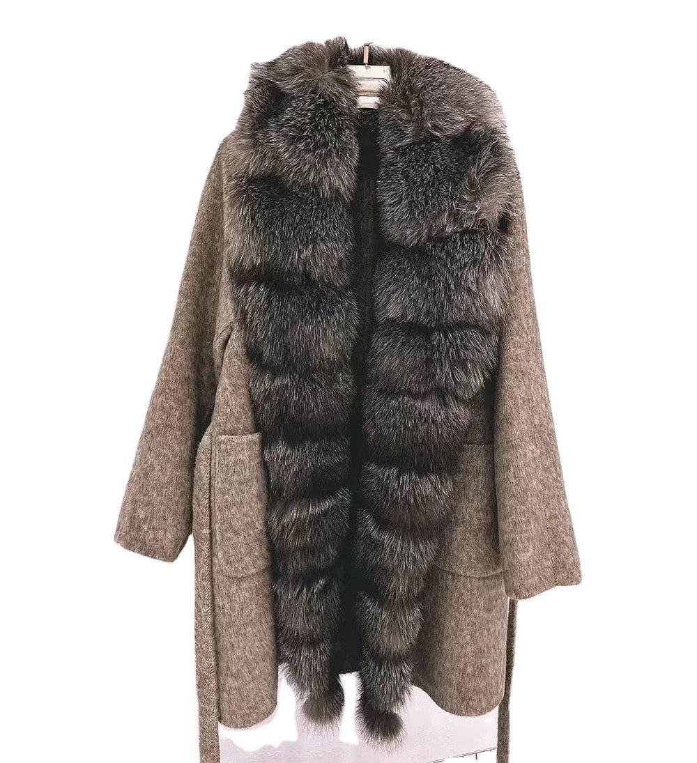 Moscow Cashmere Silver Fox Coat