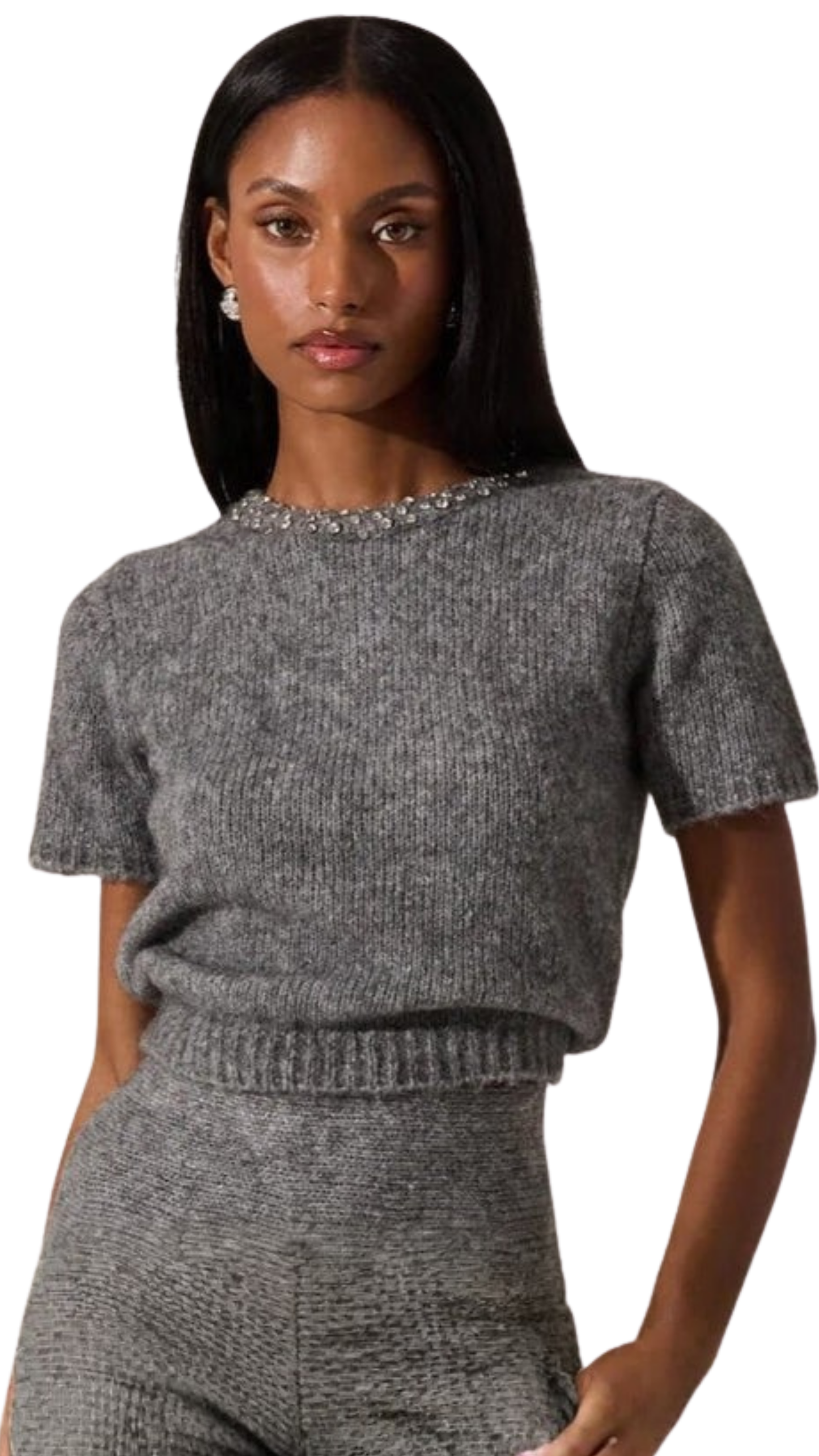 Malvie Embellished Crewneck Sweater