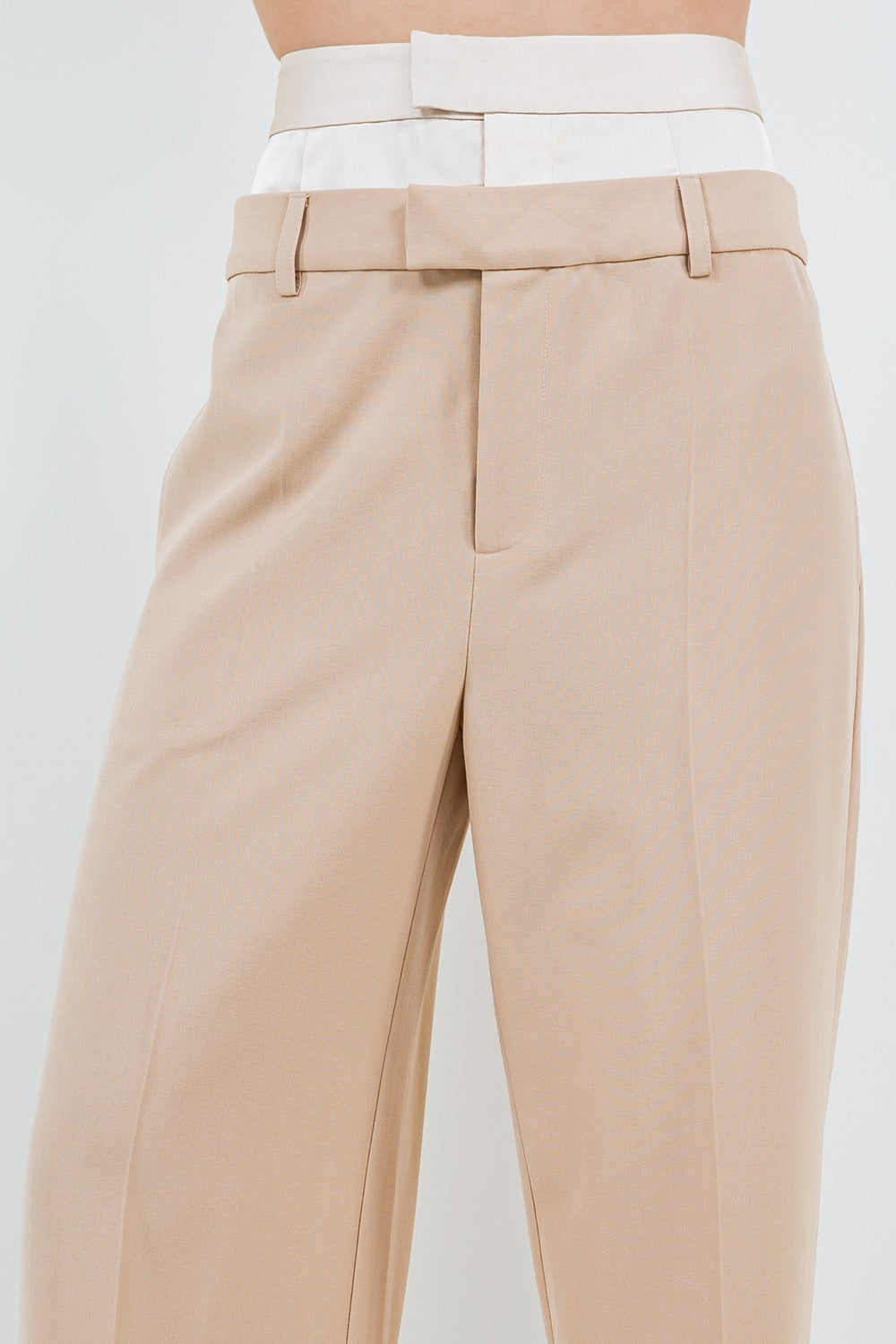 Dual waiste satin pants